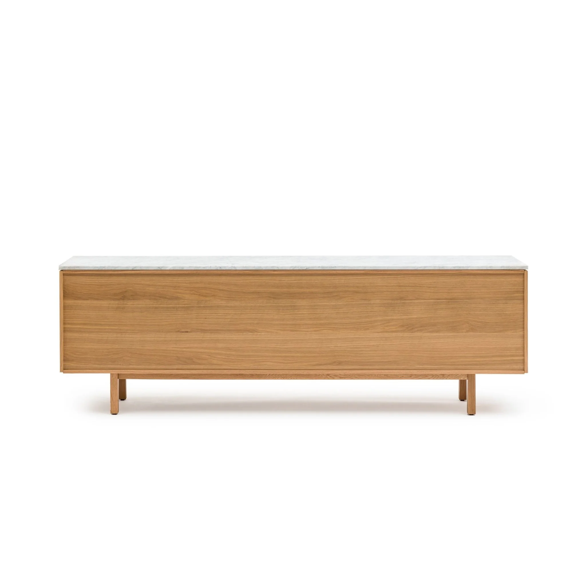 Yorke 220 Sideboard - Light Oak & Bianca Carrara - Image 4