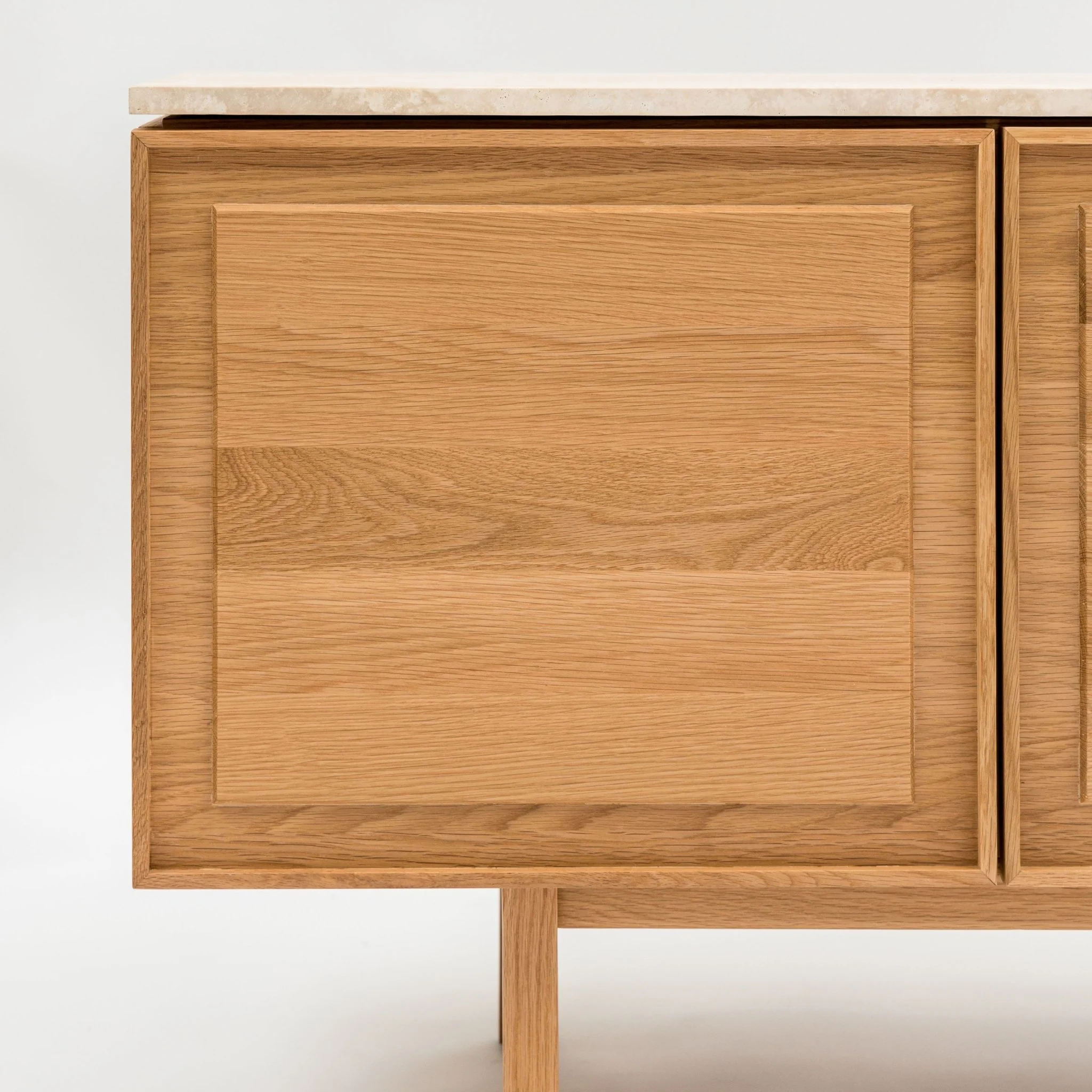 Yorke 220 Sideboard - Light Oak & Travertine - Image 11