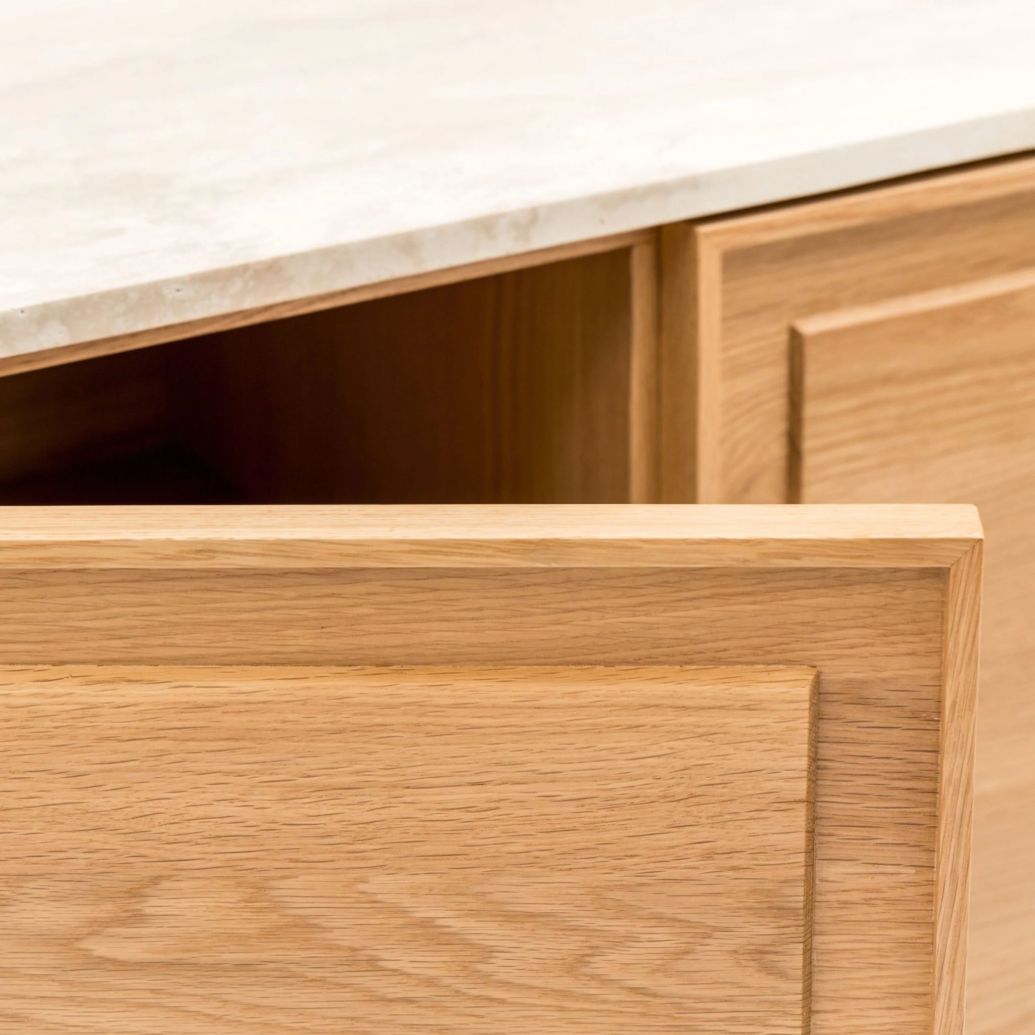 Yorke 220 Sideboard - Light Oak & Travertine - Image 7