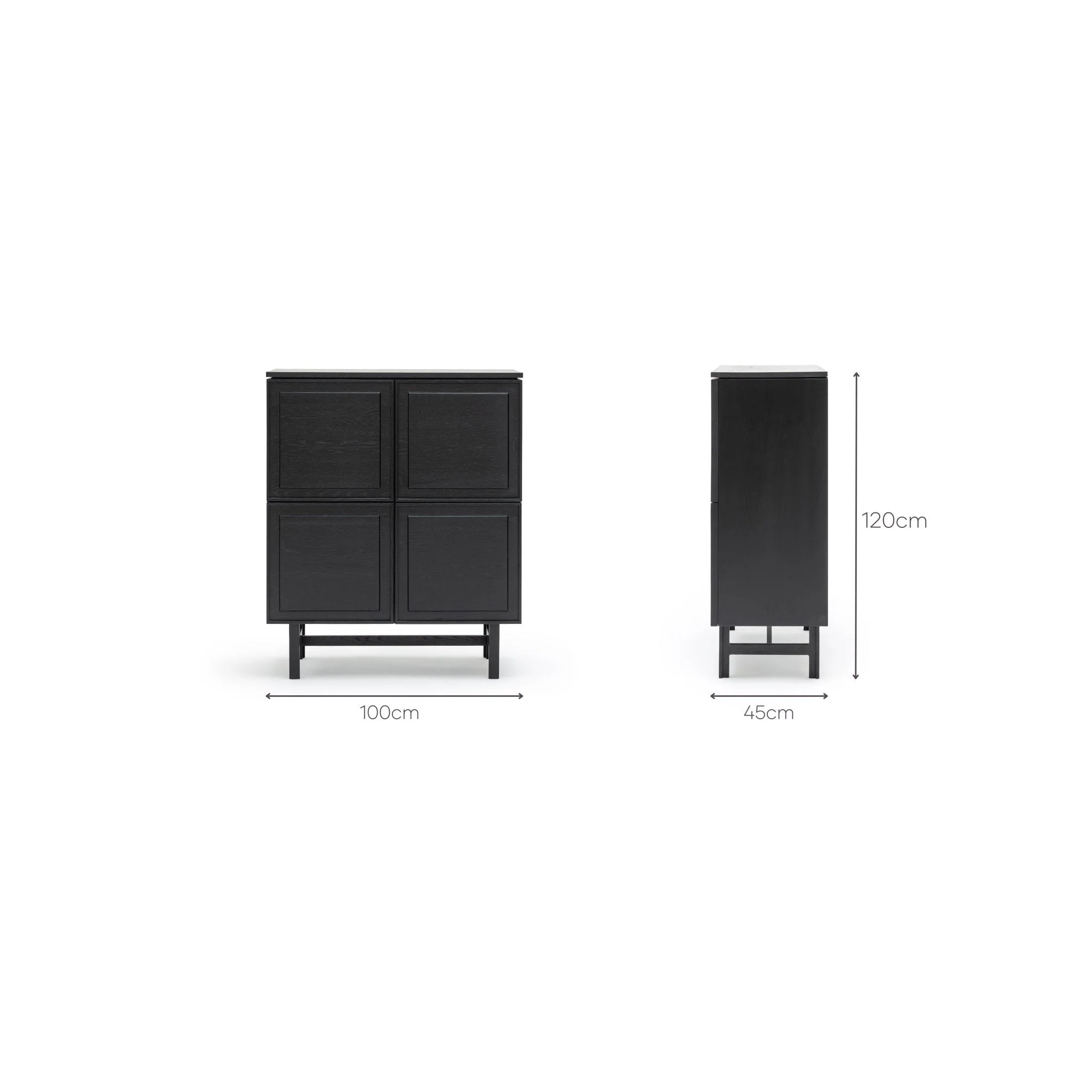 Yorke Highboard - Black Oak - Image 14