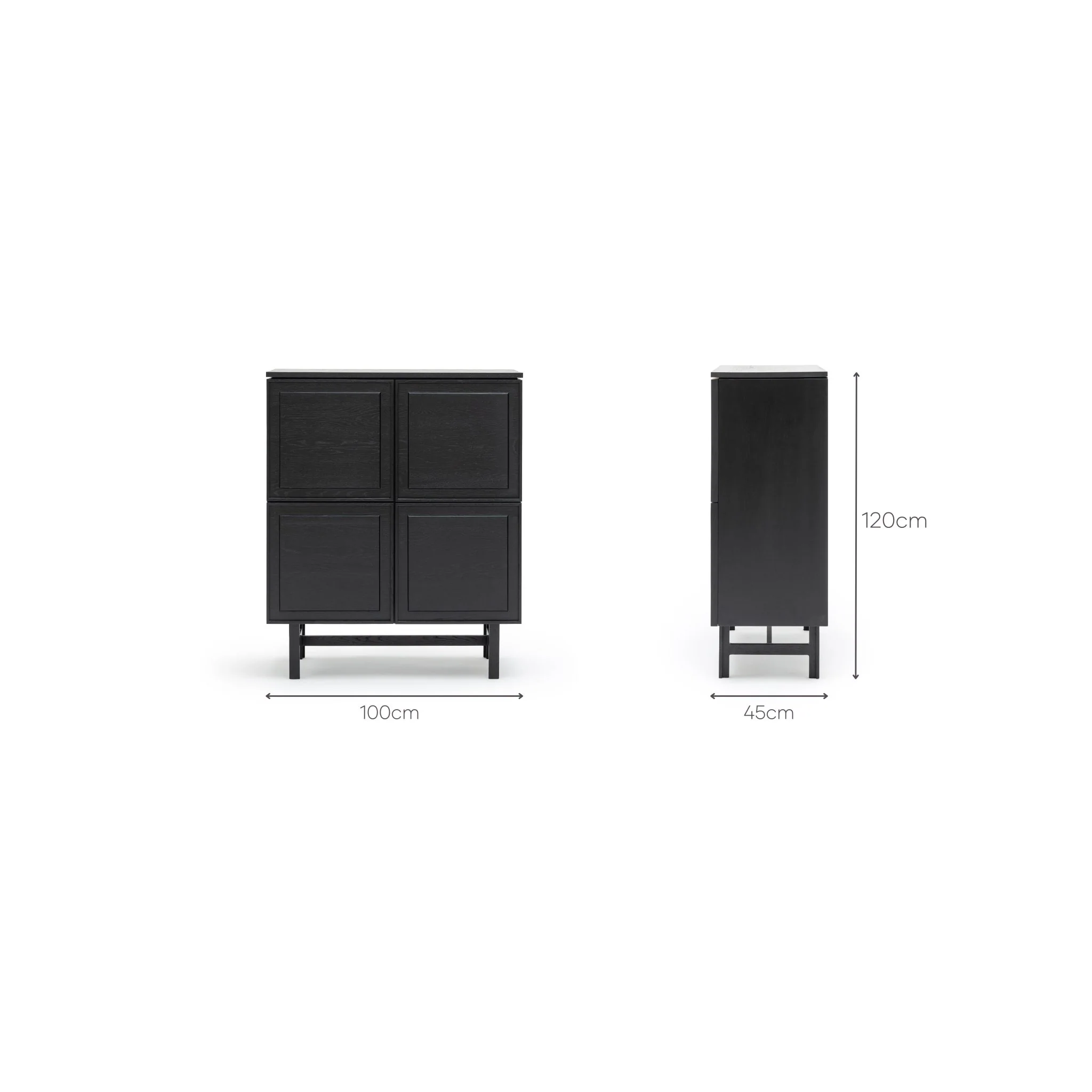 Yorke Highboard - Black Oak - Image 45