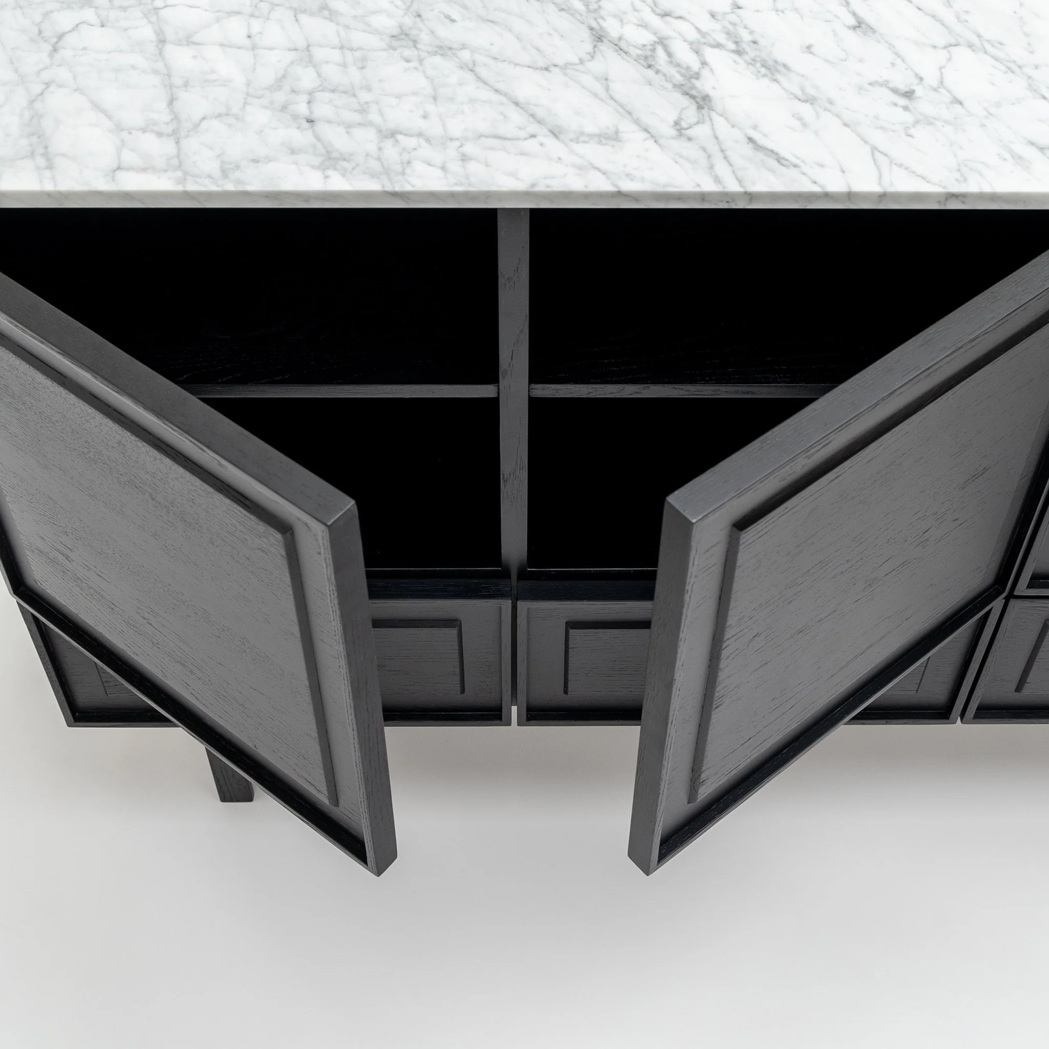Yorke Highboard - Black Oak & Bianca Carrara - Image 49