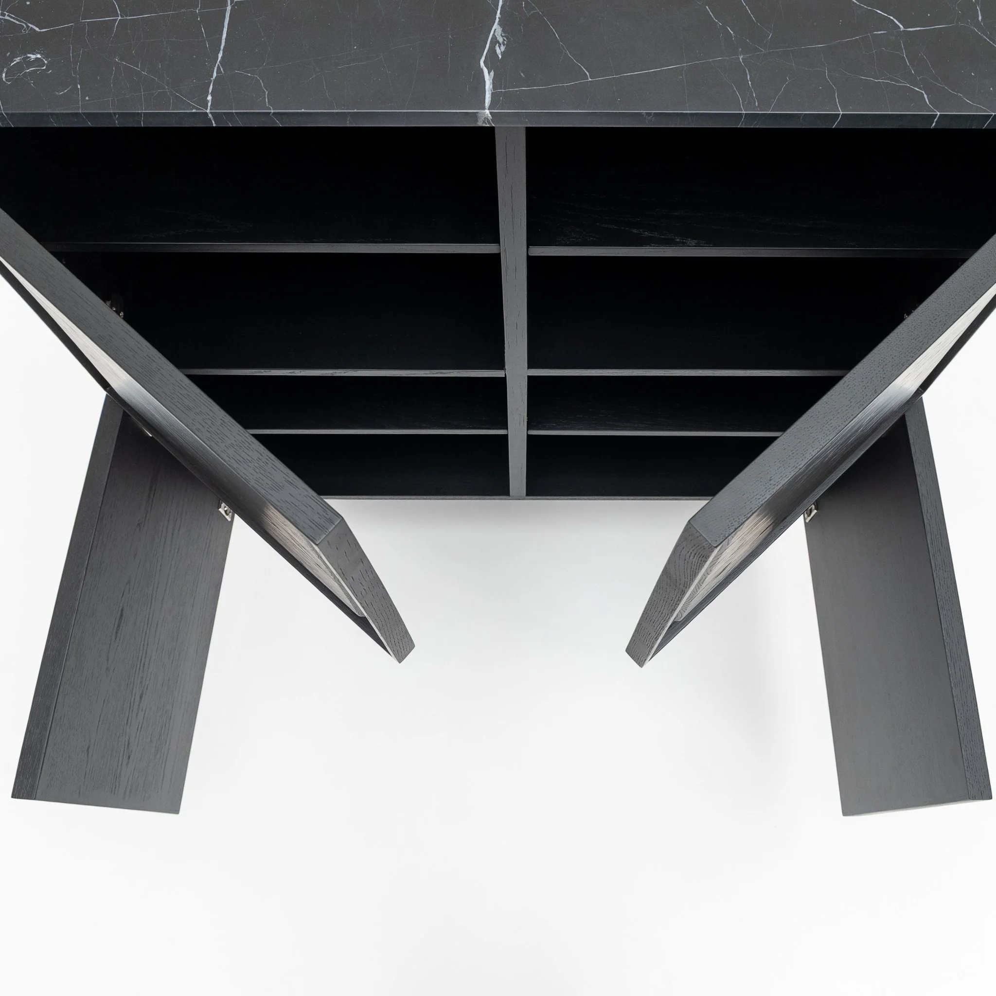 Yorke Highboard - Black Oak & Nero Marquina - Image 10