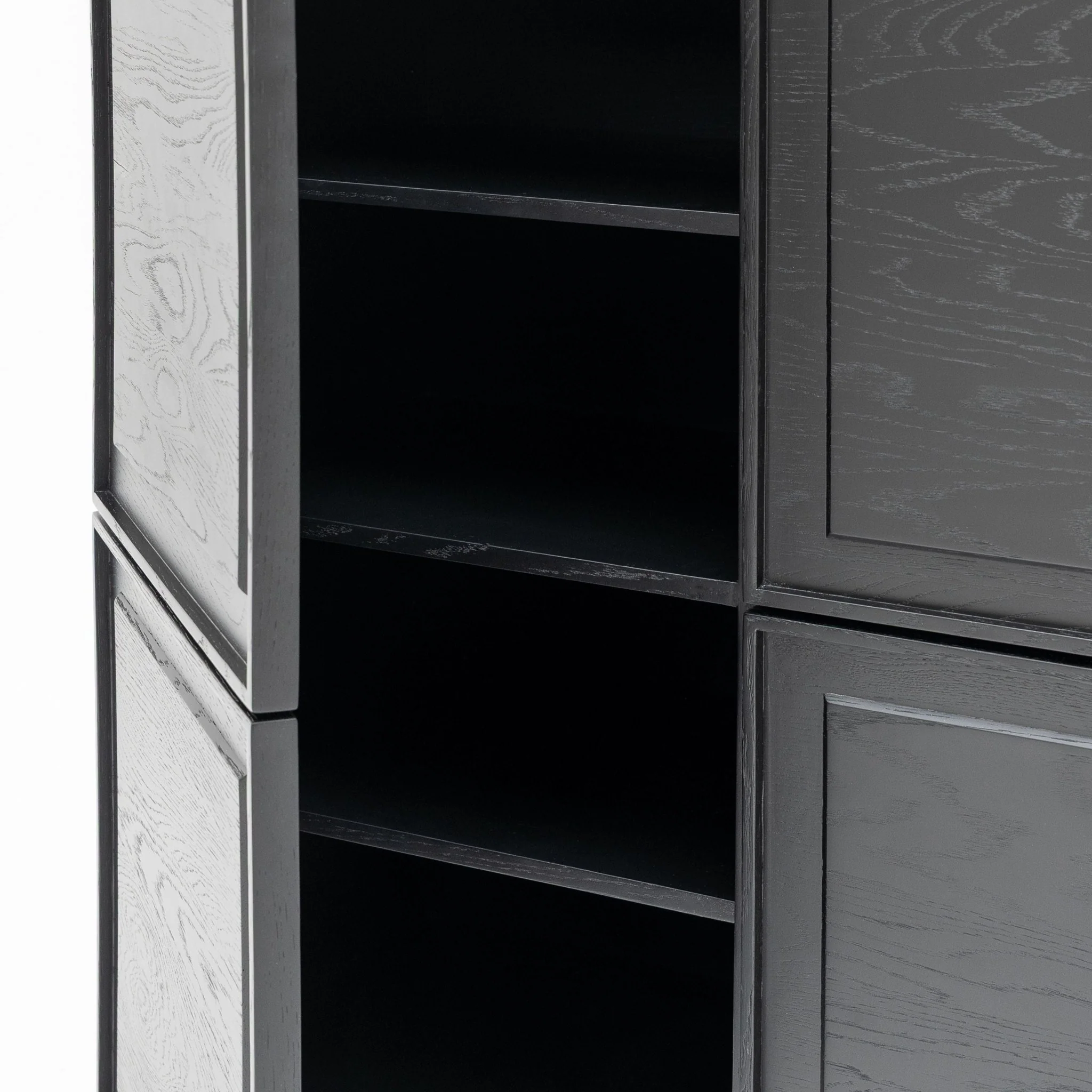 Yorke Highboard - Black Oak & Nero Marquina - Image 11