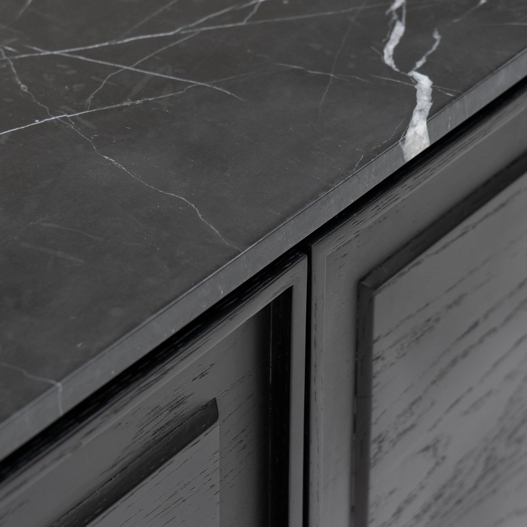 Yorke Highboard - Black Oak & Nero Marquina - Image 21