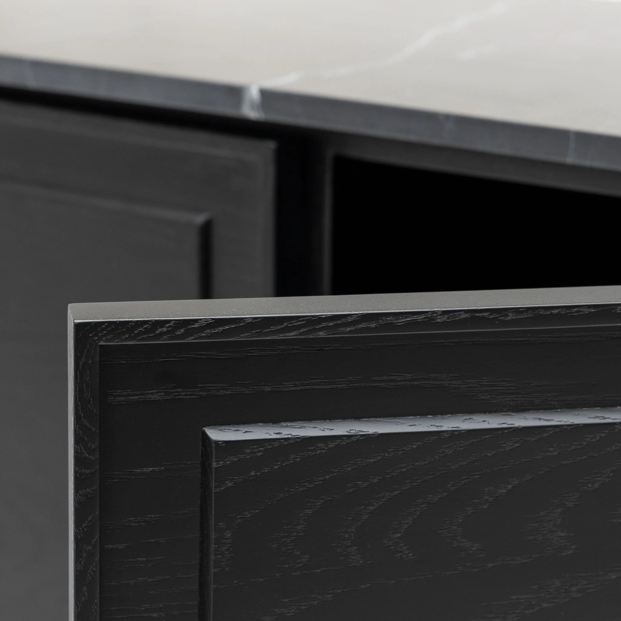 Yorke Highboard - Black Oak & Nero Marquina - Image 8