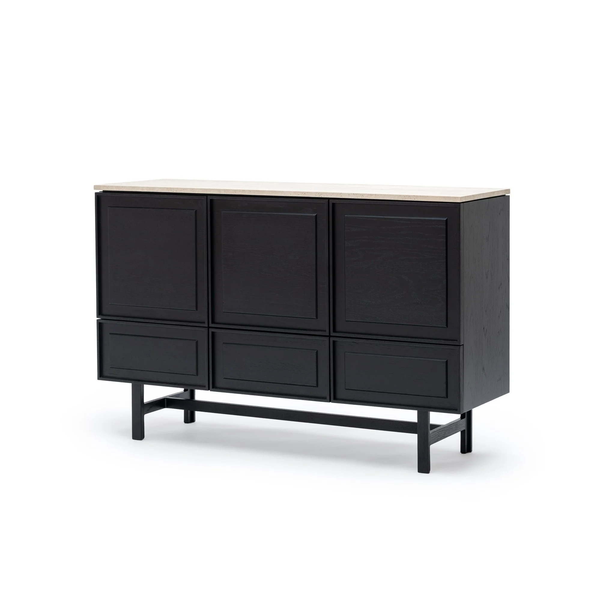 Yorke Highboard - Black Oak & Travertine - Image 12
