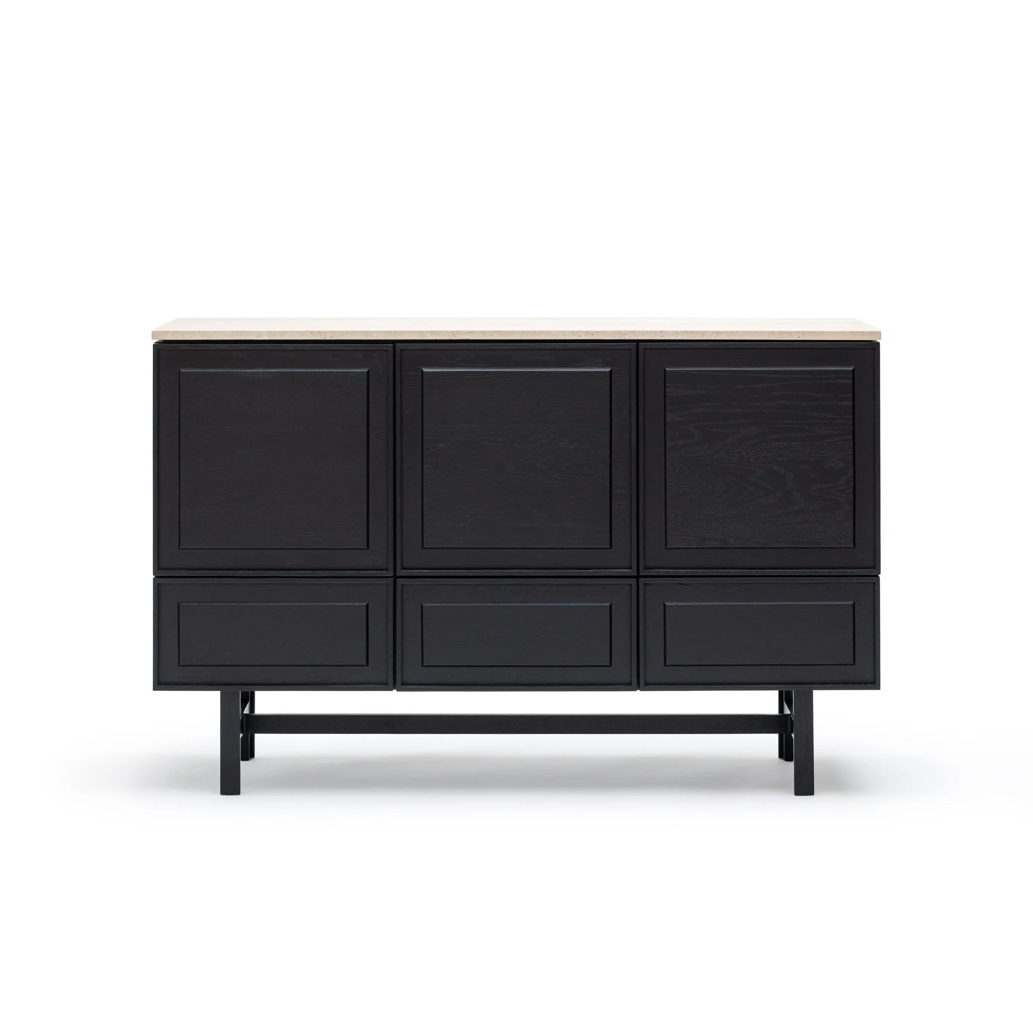 Yorke Highboard - Black Oak & Travertine - Image 13