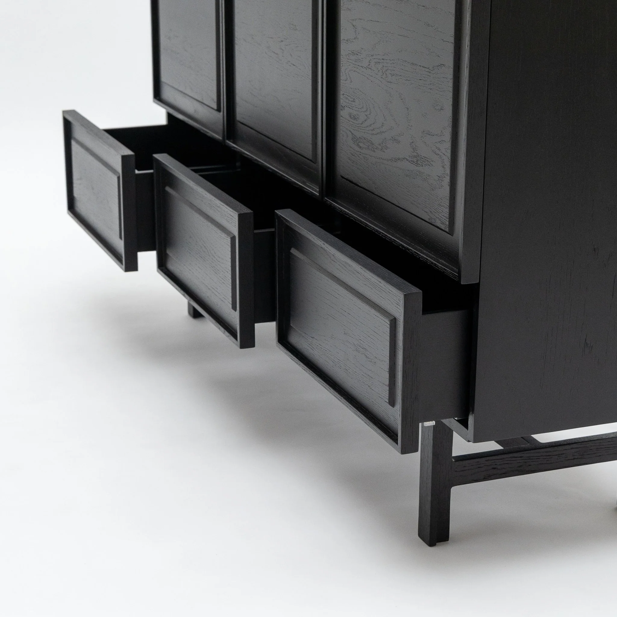 Yorke Highboard - Black Oak & Travertine - Image 18