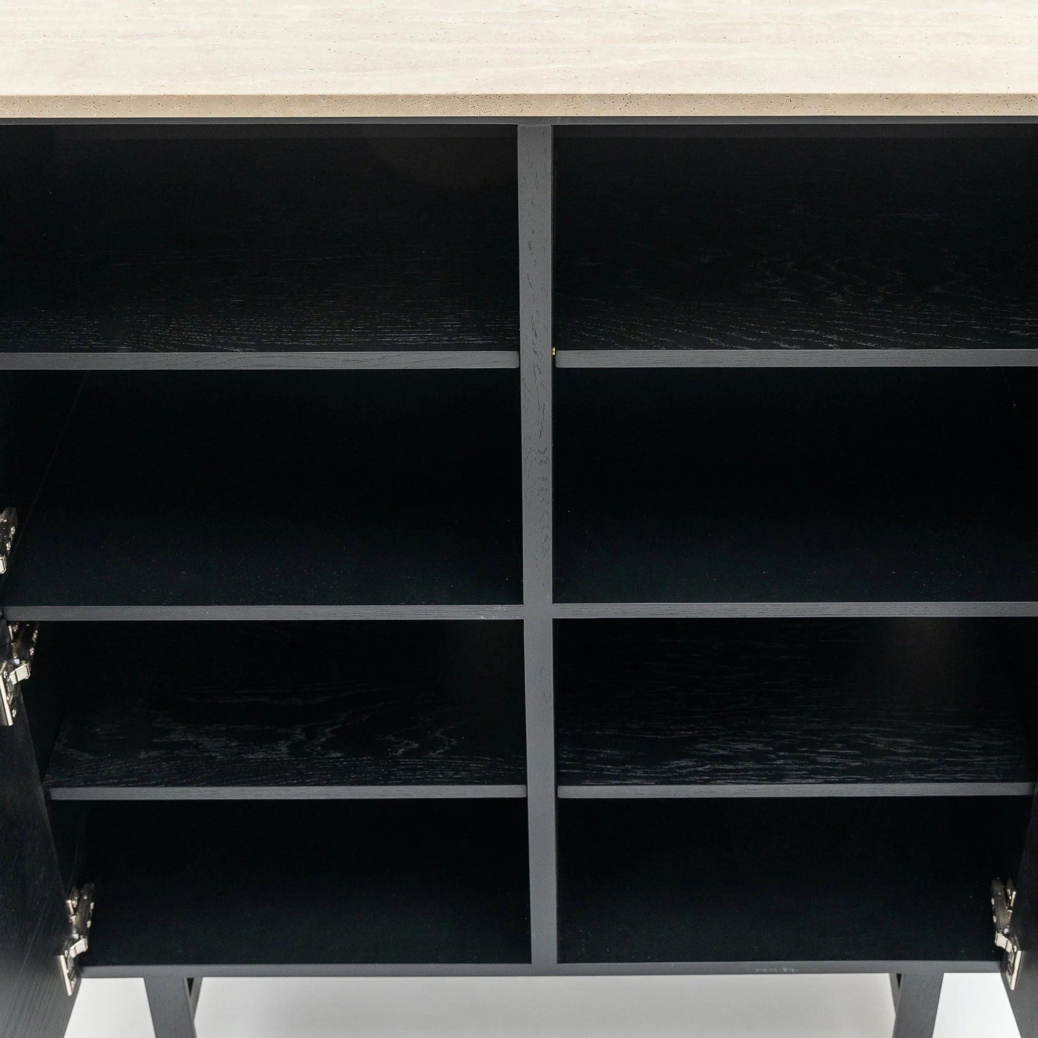 Yorke Highboard - Black Oak & Travertine - Image 30