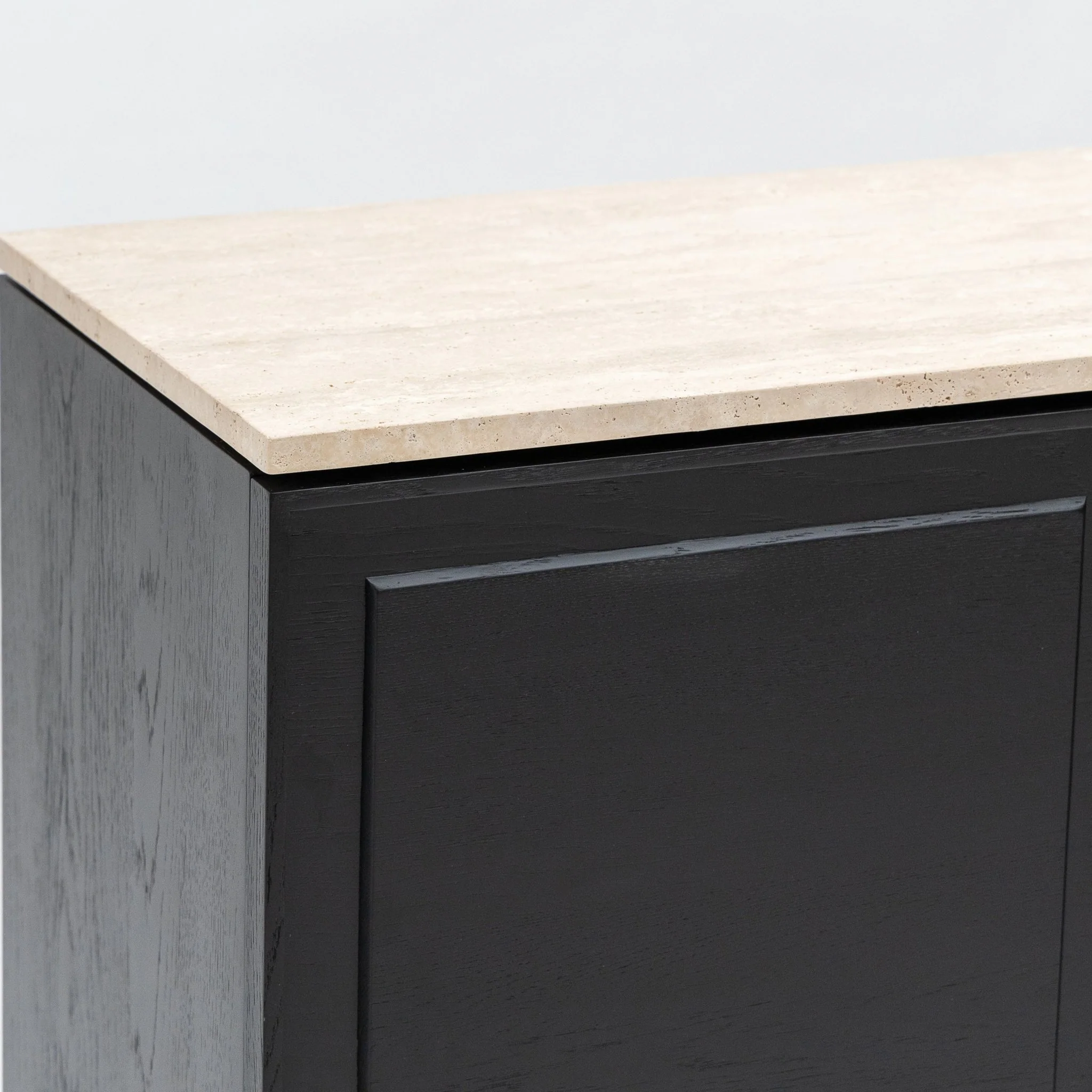 Yorke Highboard - Black Oak & Travertine - Image 37