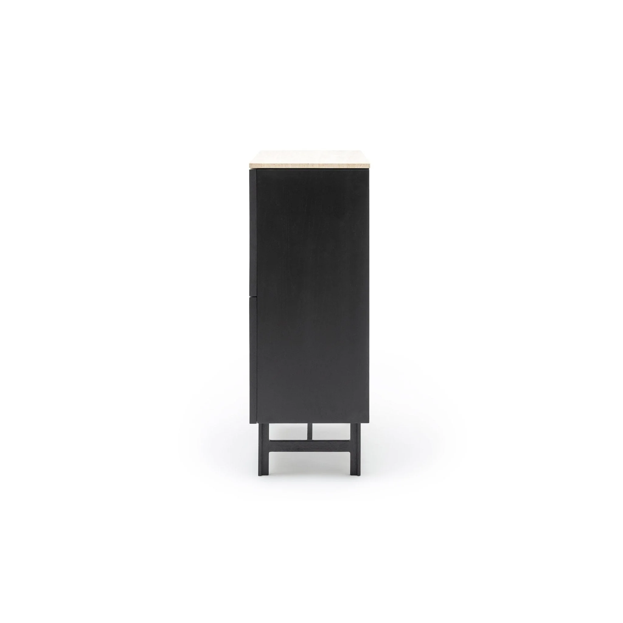 Yorke Highboard - Black Oak & Travertine - Image 4