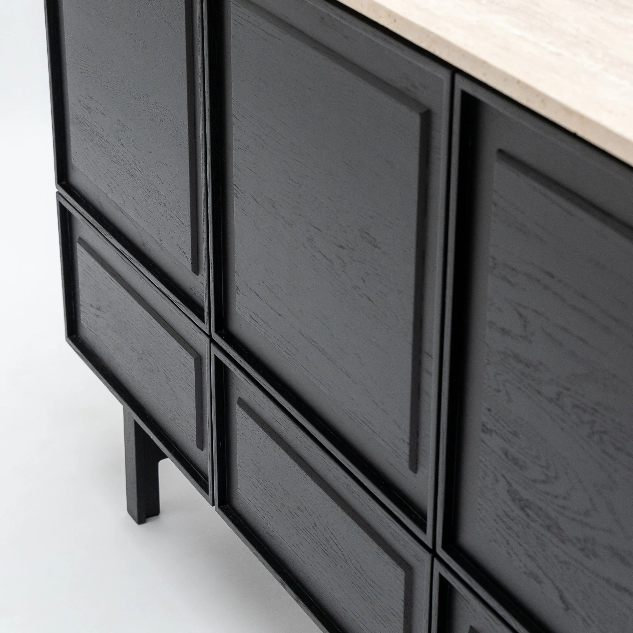 Yorke Highboard - Black Oak & Travertine - Image 41