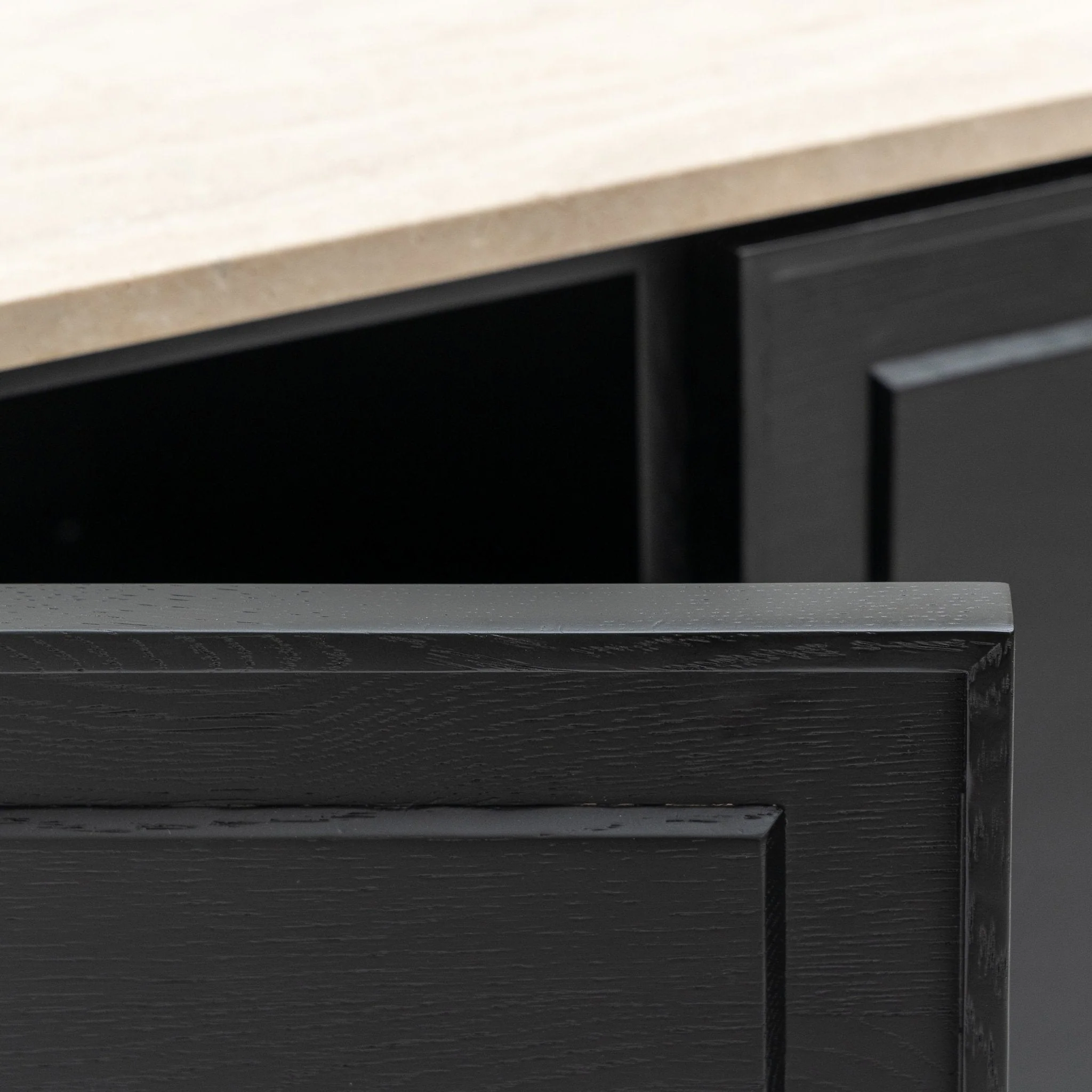 Yorke Highboard - Black Oak & Travertine - Image 7
