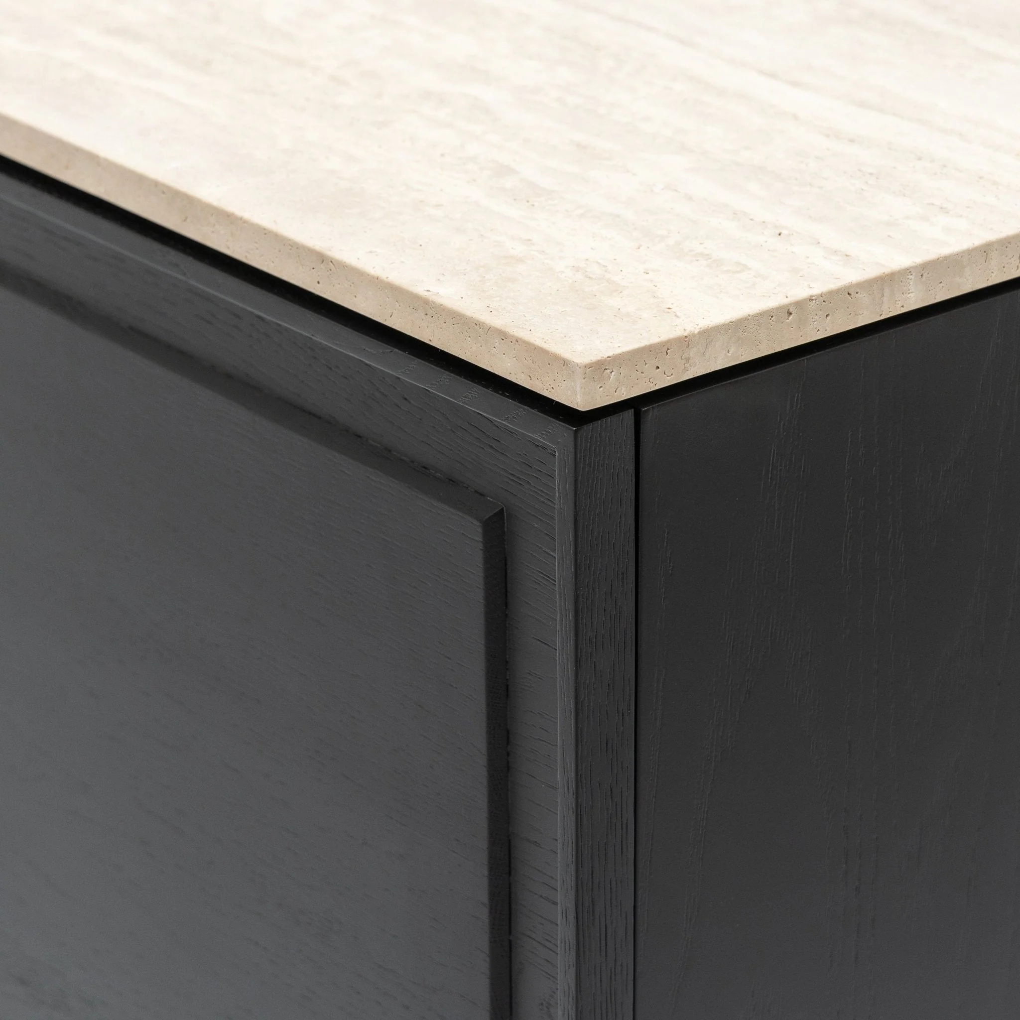 Yorke Highboard - Black Oak & Travertine - Image 8