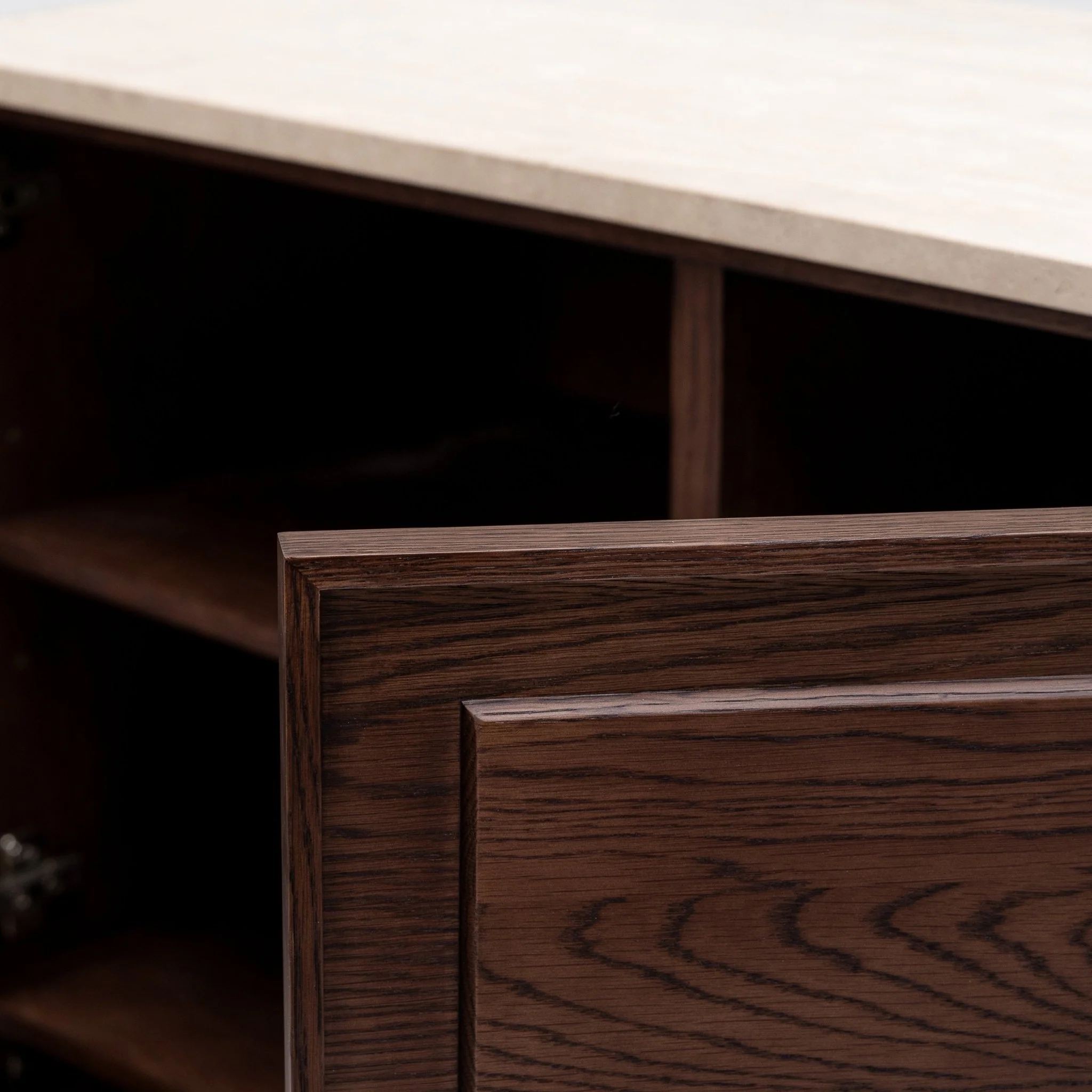 Yorke Highboard - Espresso Oak & Travertine - Image 10