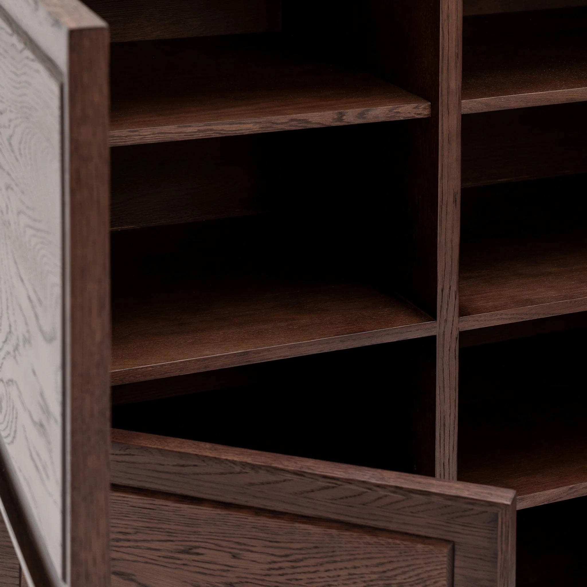 Yorke Highboard - Espresso Oak & Travertine - Image 11