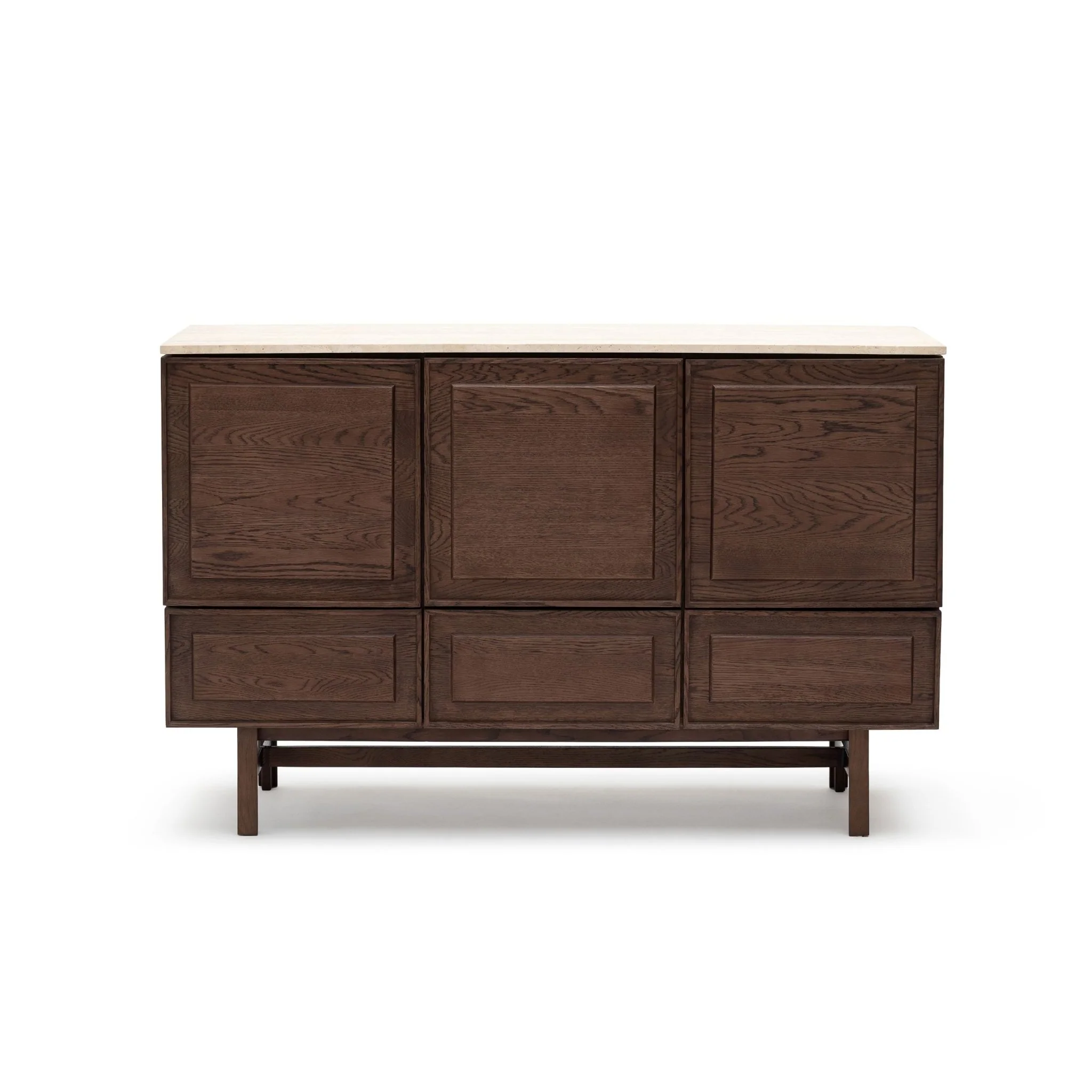 Yorke Highboard - Espresso Oak & Travertine - Image 17