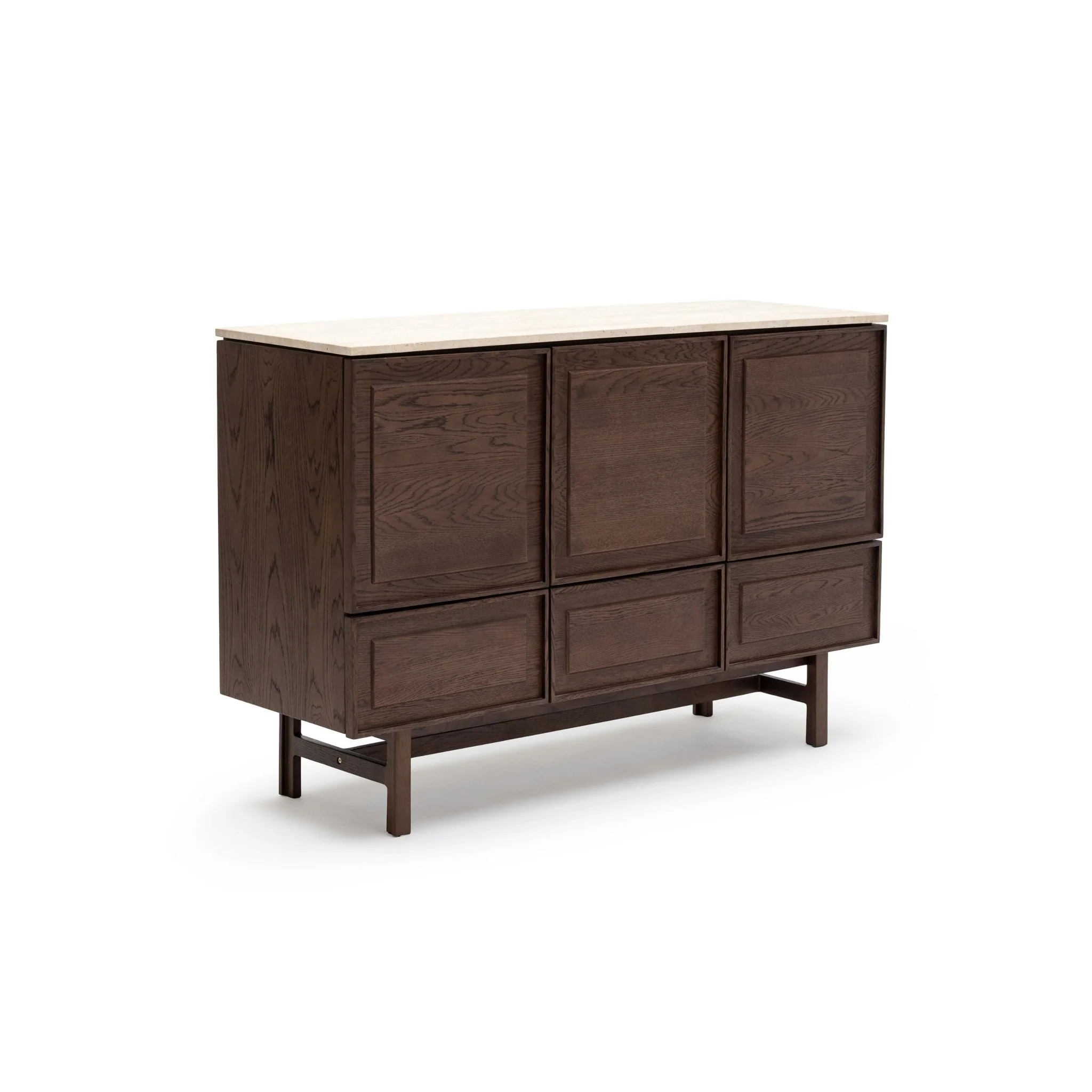 Yorke Highboard - Espresso Oak & Travertine - Image 18