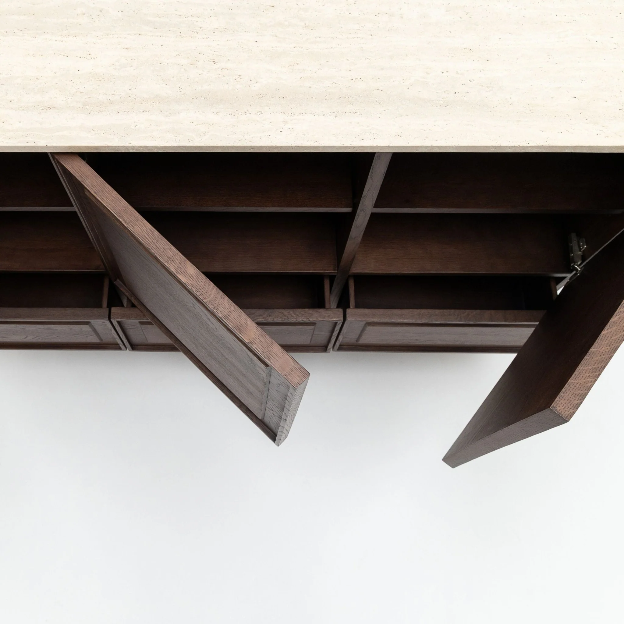 Yorke Highboard - Espresso Oak & Travertine - Image 34