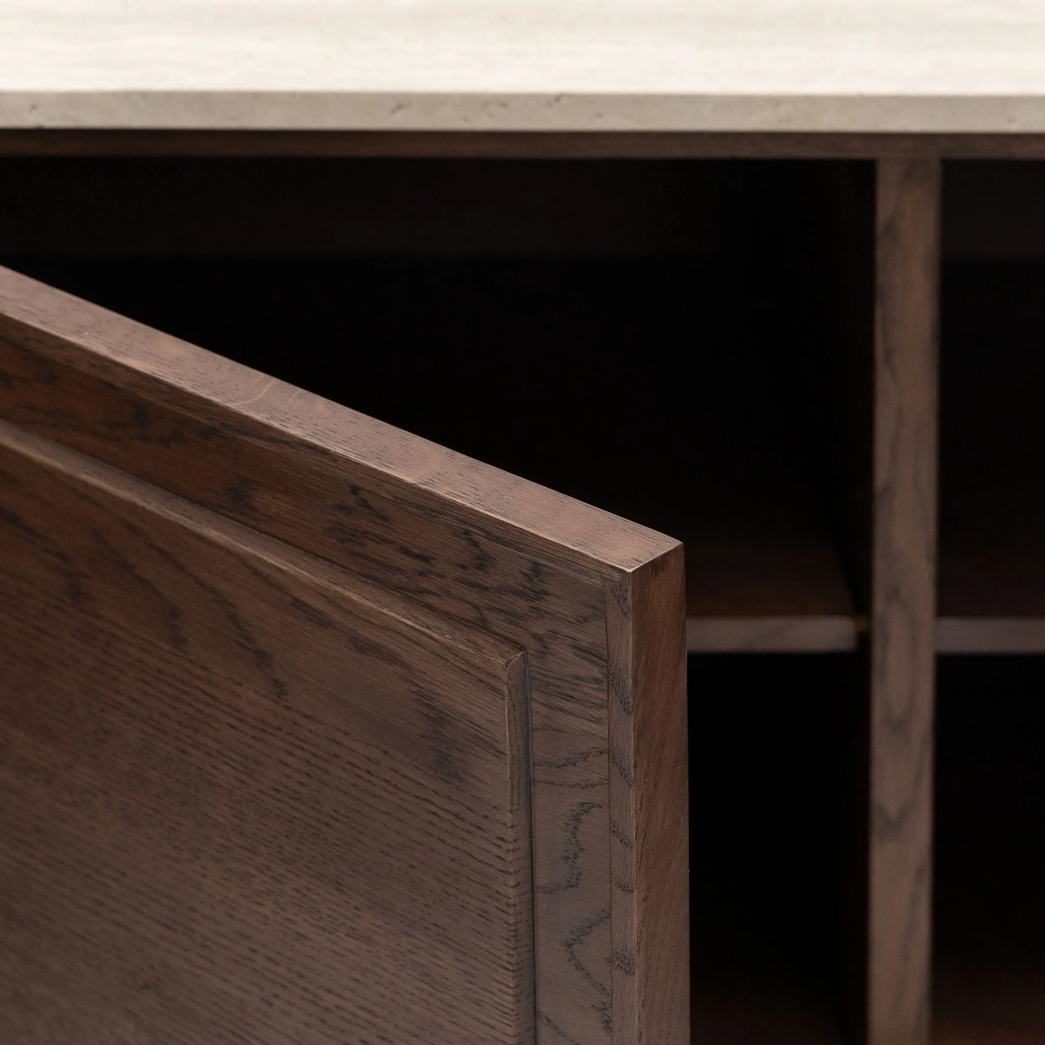 Yorke Highboard - Espresso Oak & Travertine - Image 36