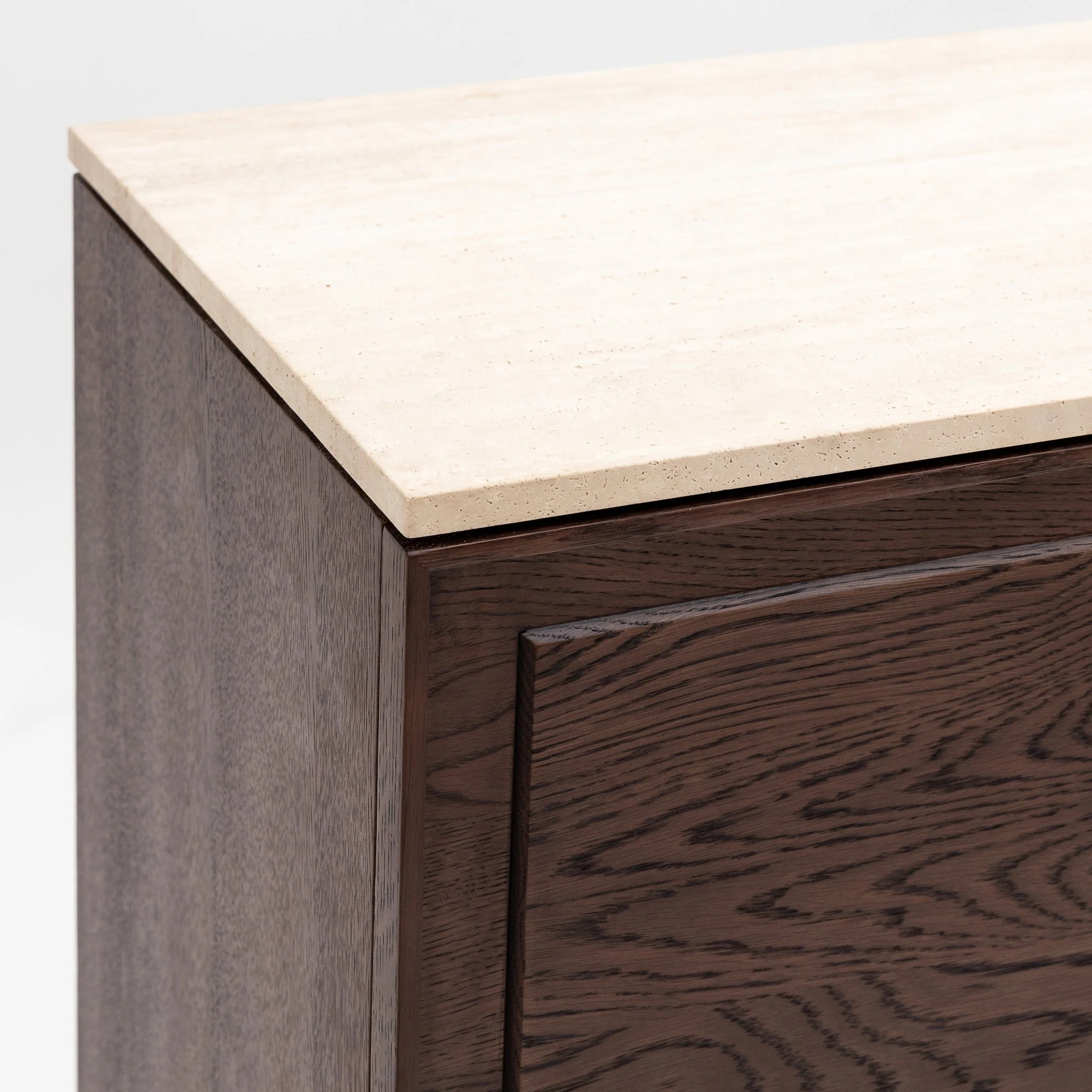 Yorke Highboard - Espresso Oak & Travertine - Image 5