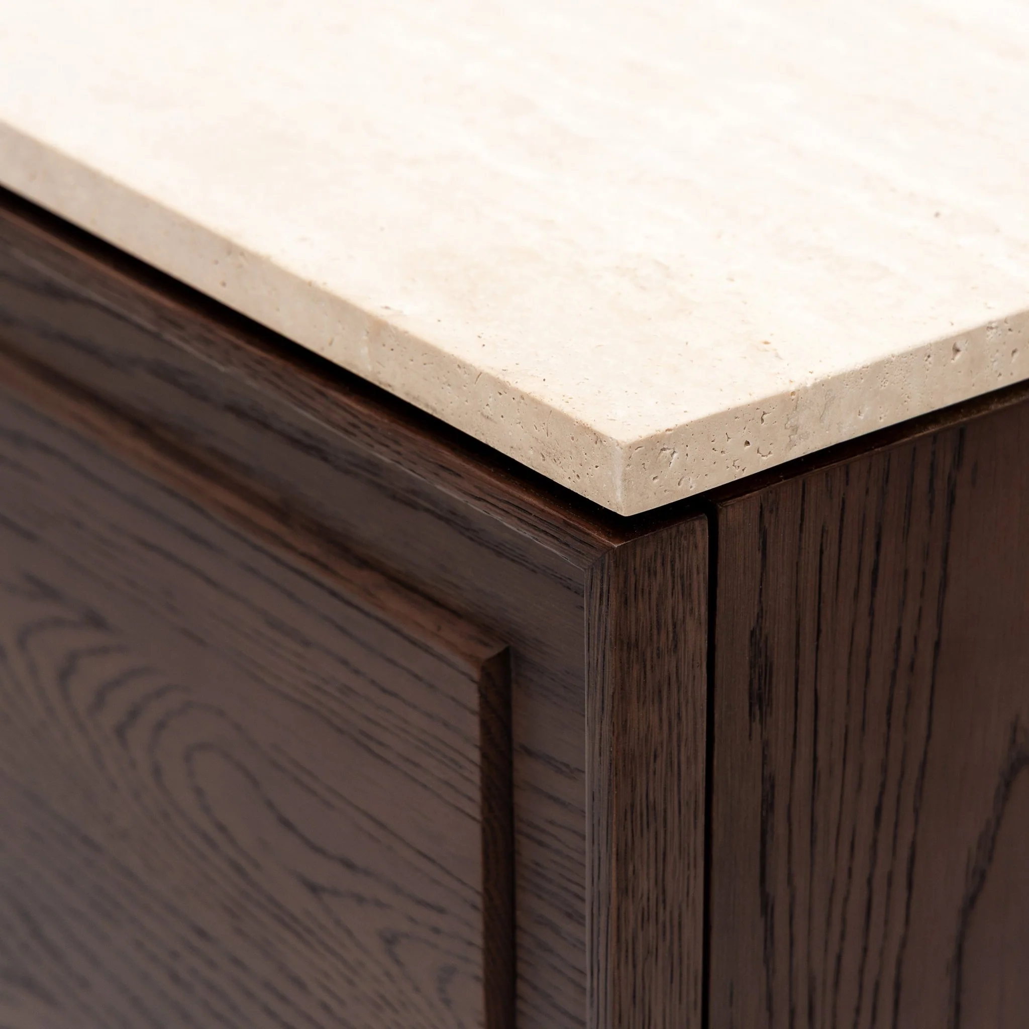 Yorke Highboard - Espresso Oak & Travertine - Image 6