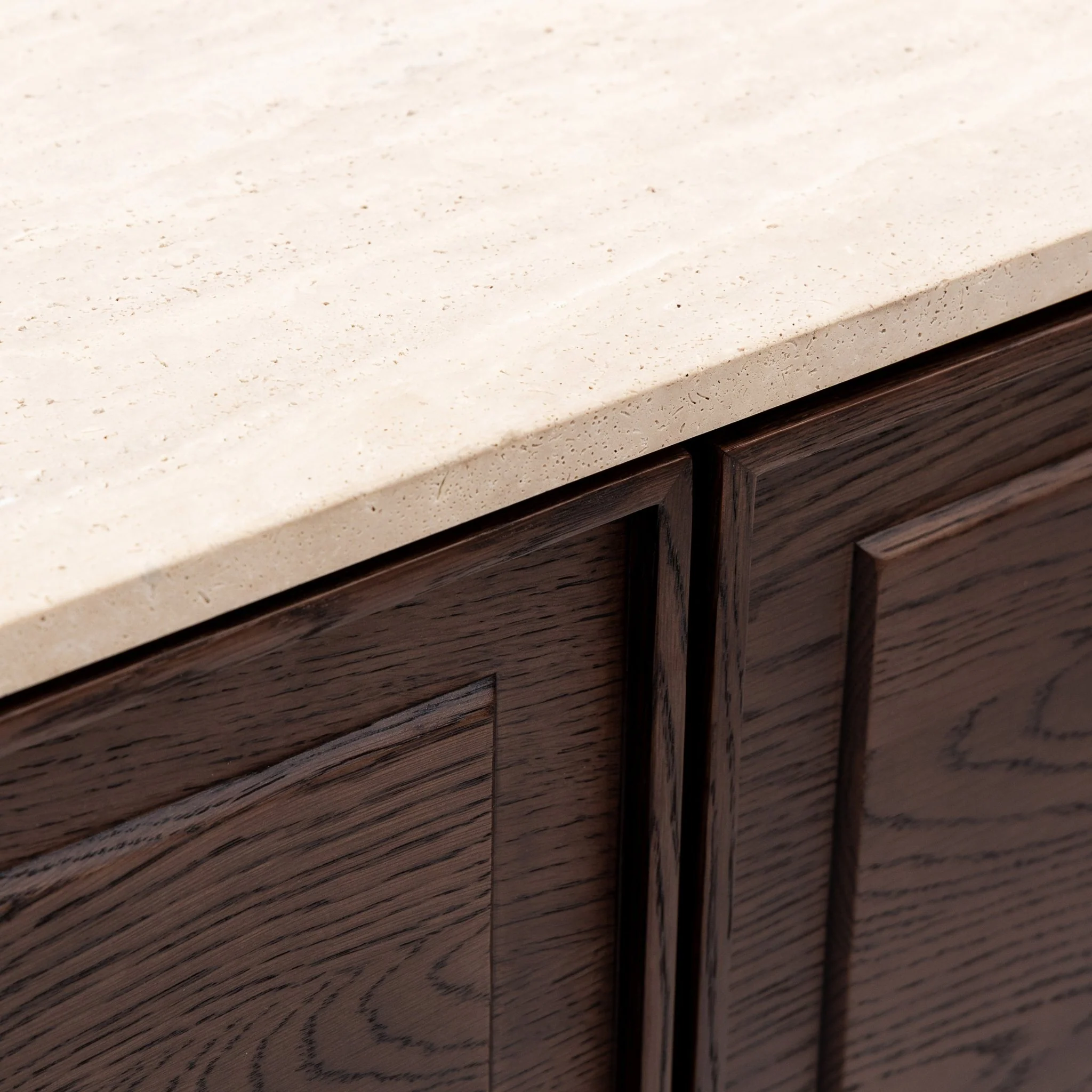 Yorke Highboard - Espresso Oak & Travertine - Image 7