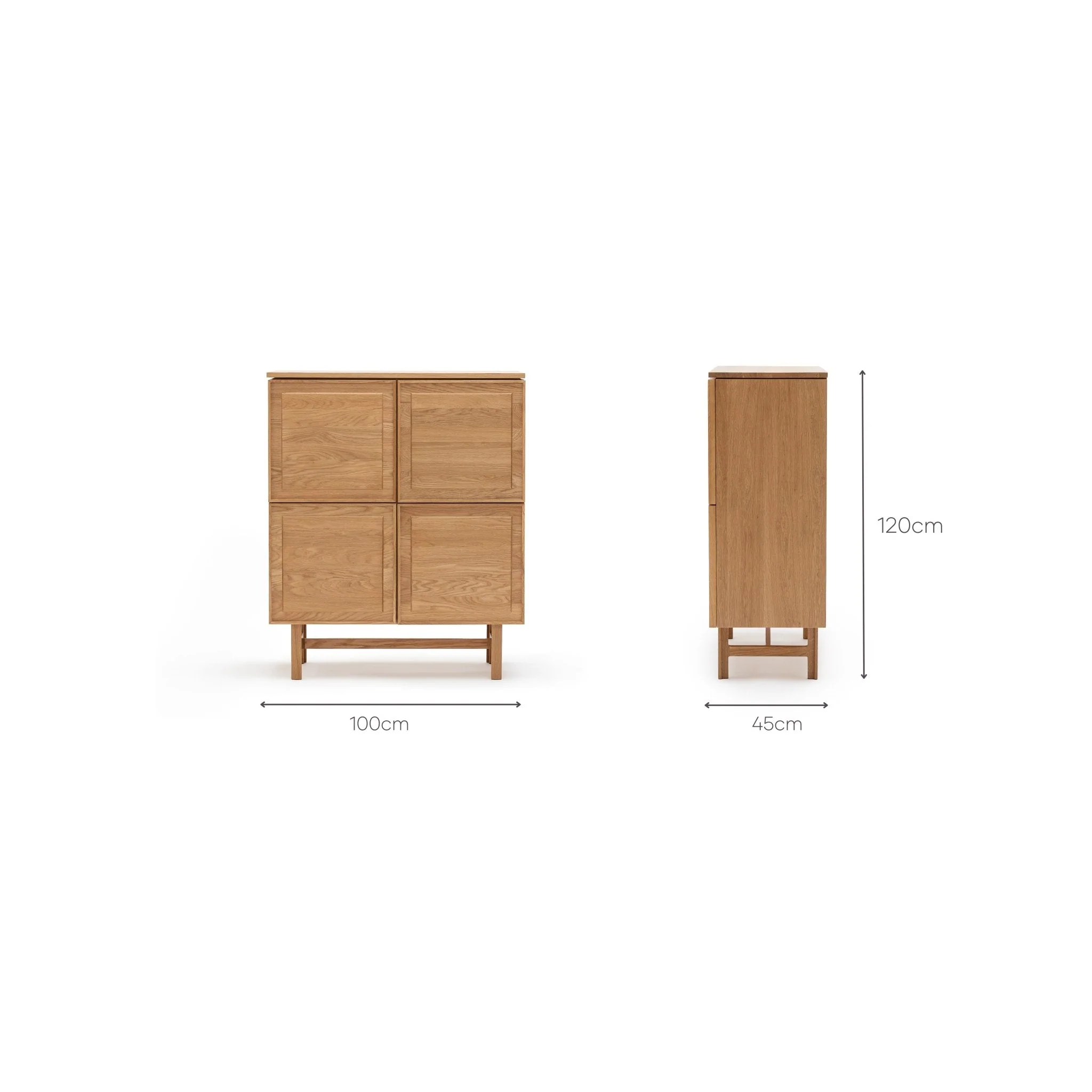 Yorke Highboard - Light Oak - Image 10
