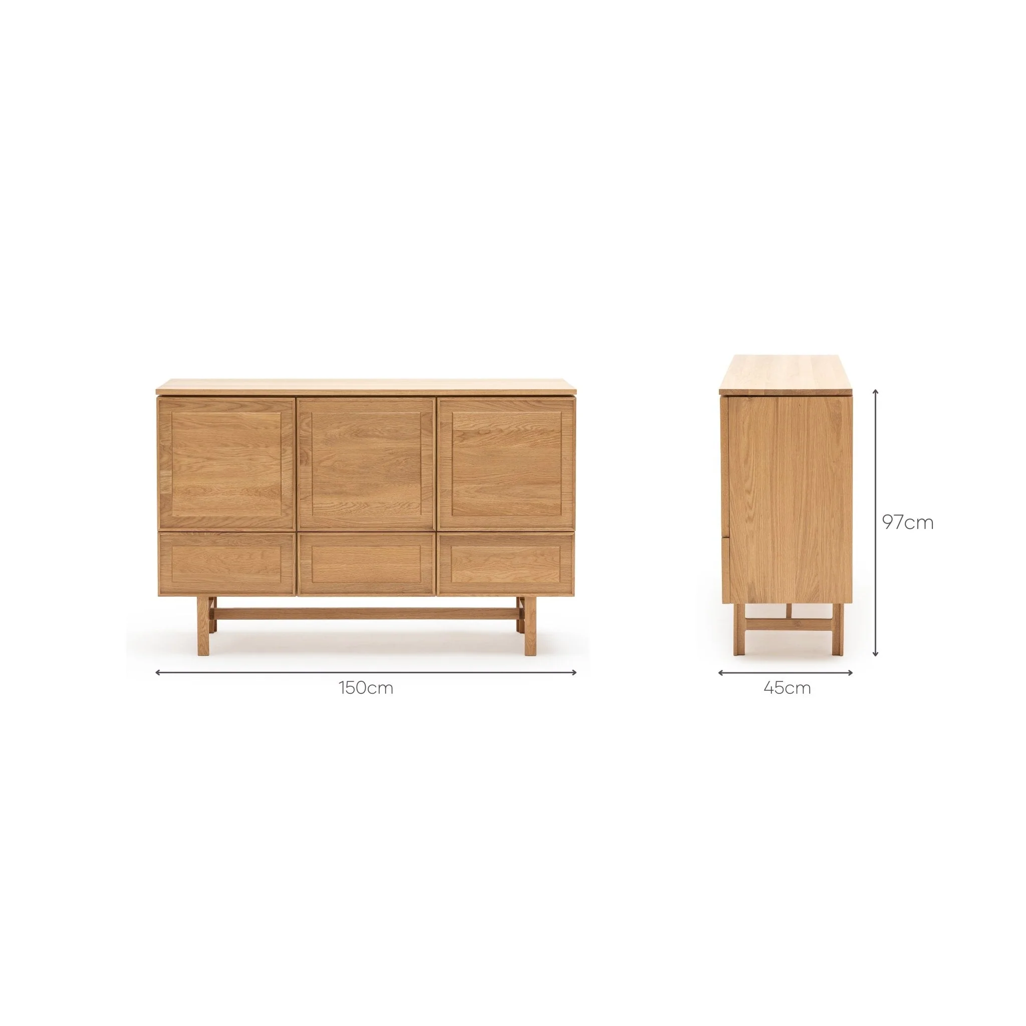 Yorke Highboard - Light Oak - Image 27