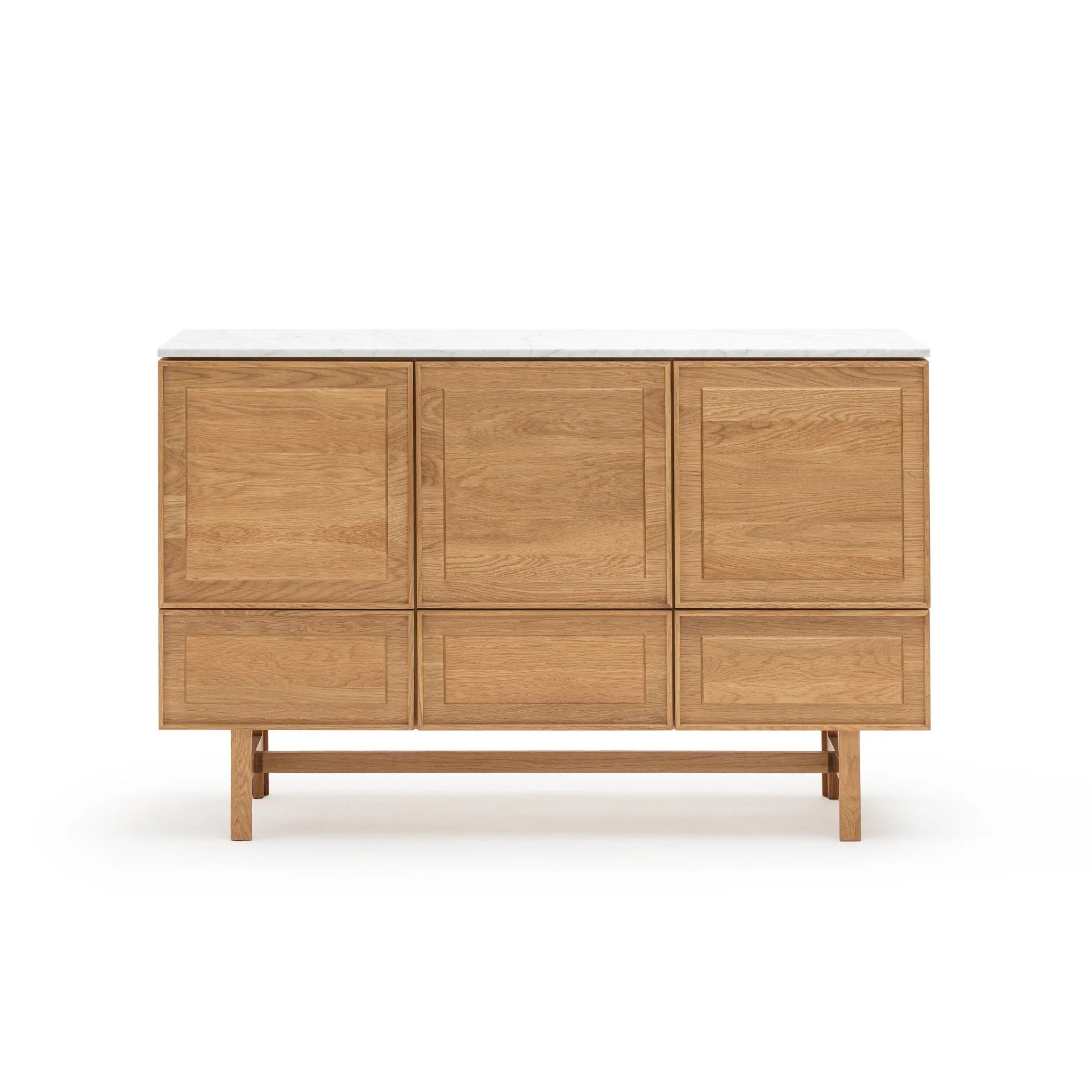 Yorke Highboard - Light Oak & Bianca Carrara - Image 14