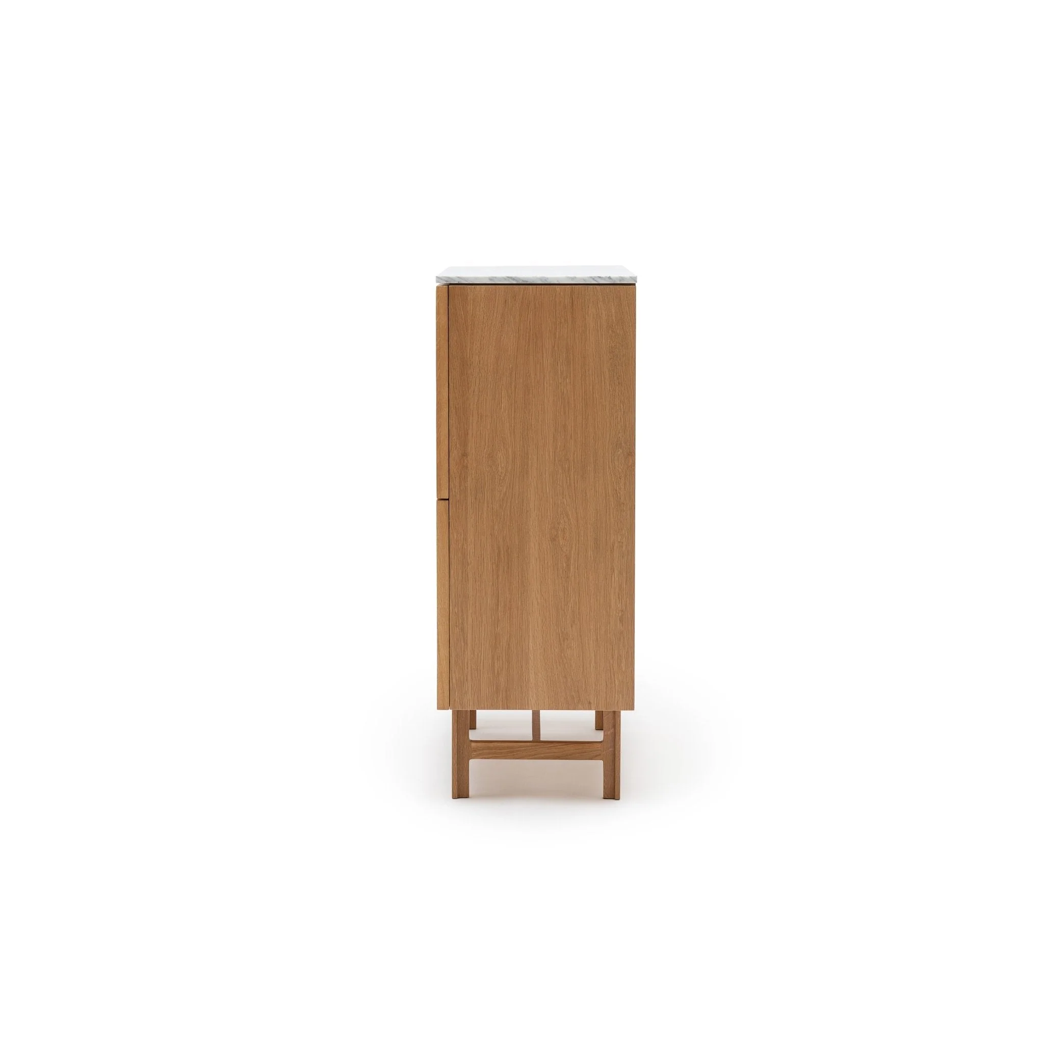 Yorke Highboard - Light Oak & Bianca Carrara - Image 4