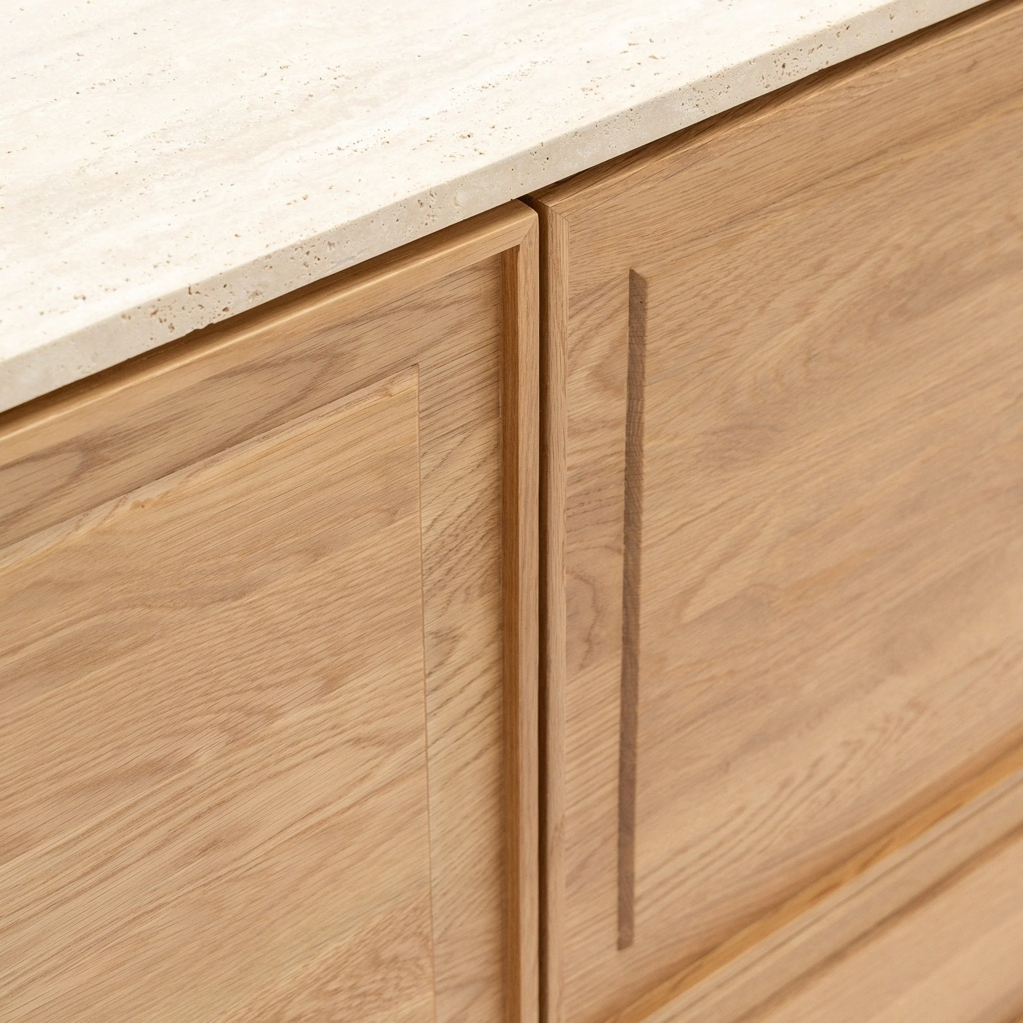Yorke Highboard - Light Oak & Travertine - Image 12