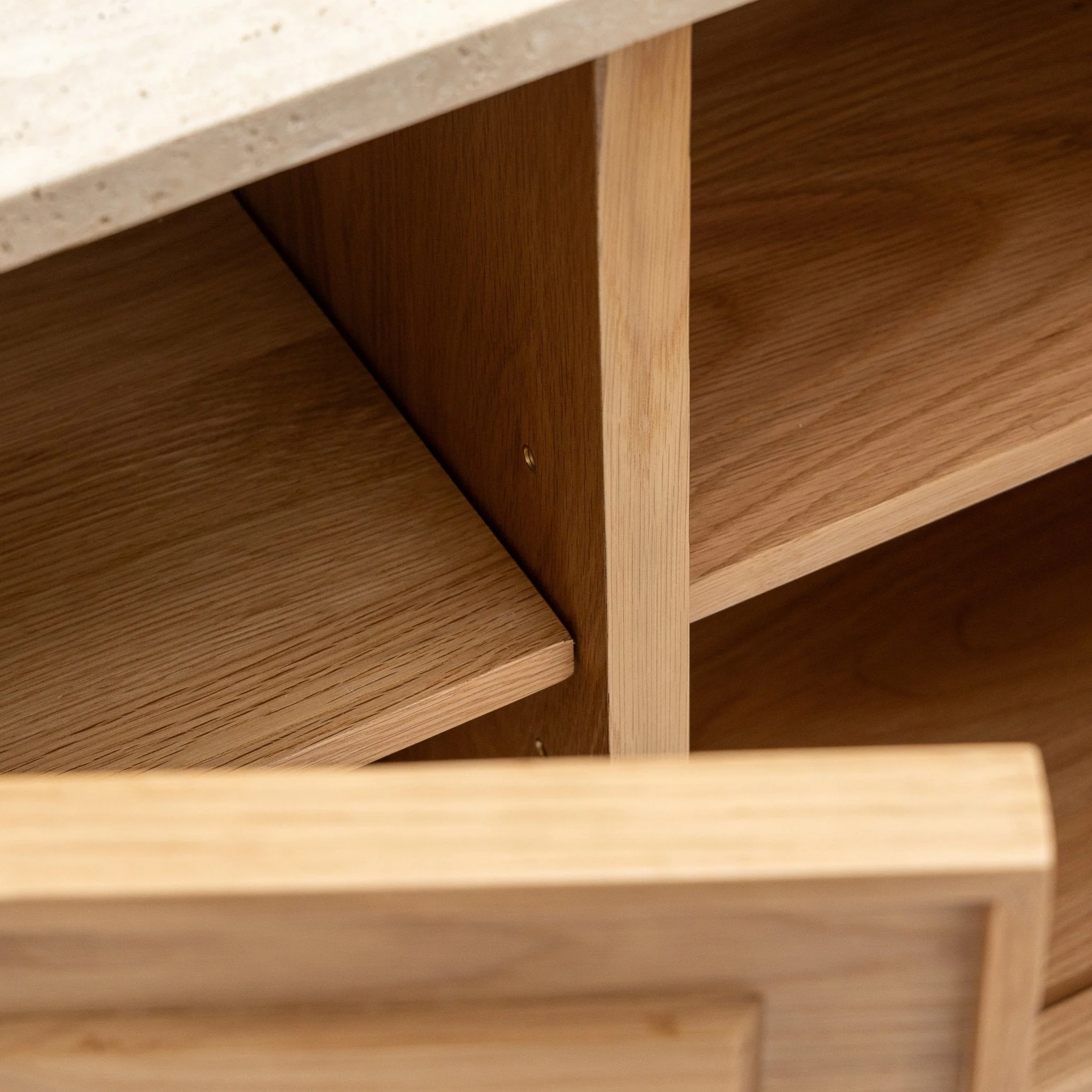 Yorke Highboard - Light Oak & Travertine - Image 25
