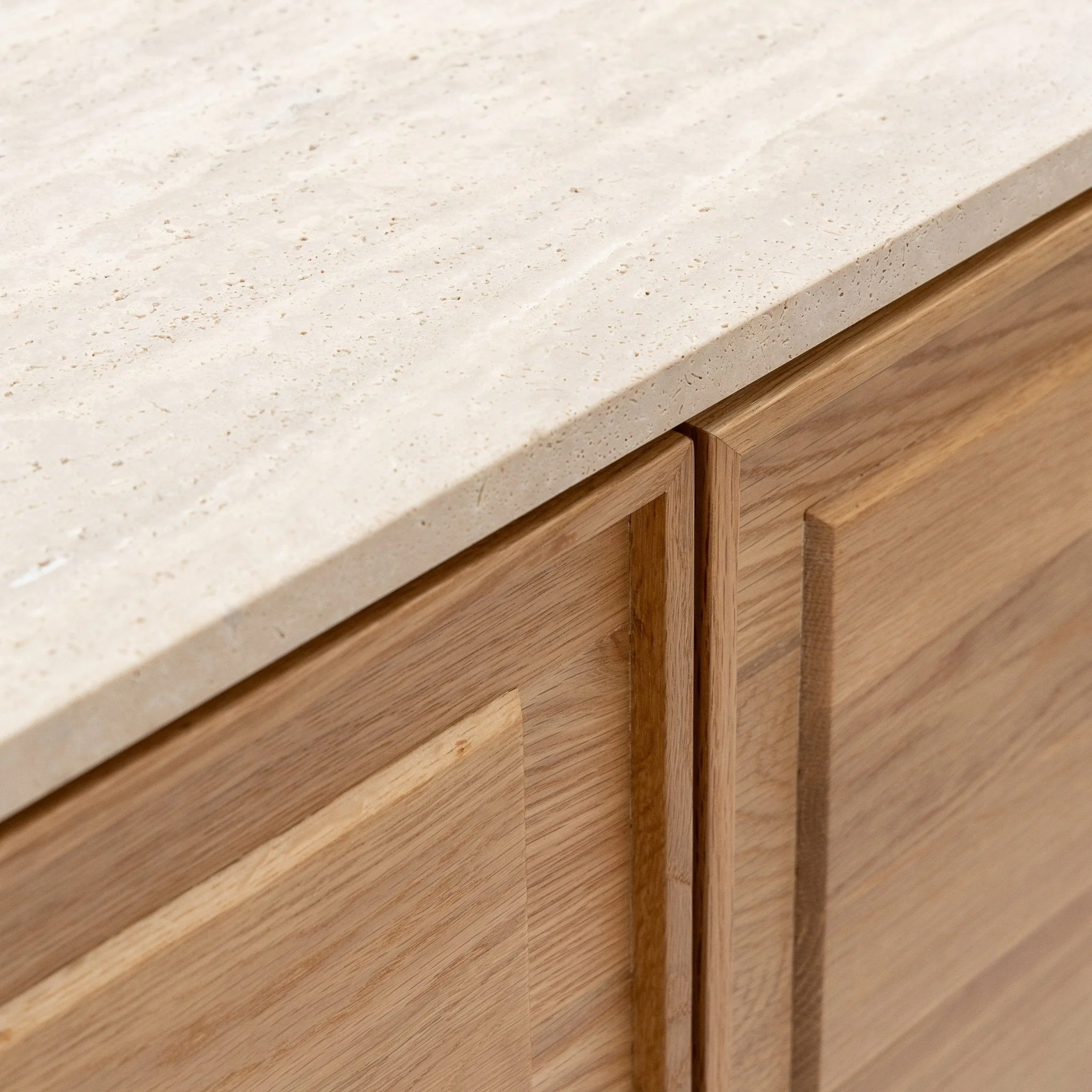 Yorke Highboard - Light Oak & Travertine - Image 26