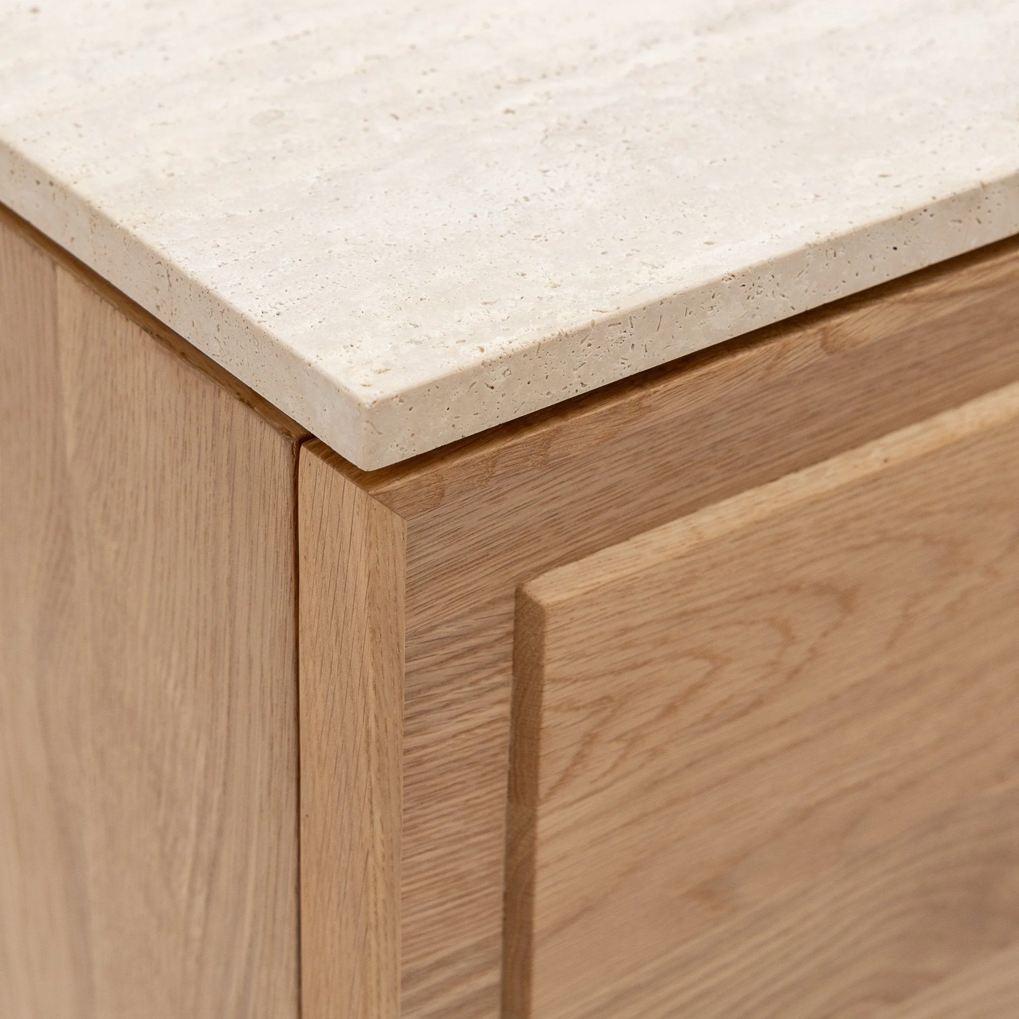 Yorke Highboard - Light Oak & Travertine - Image 27