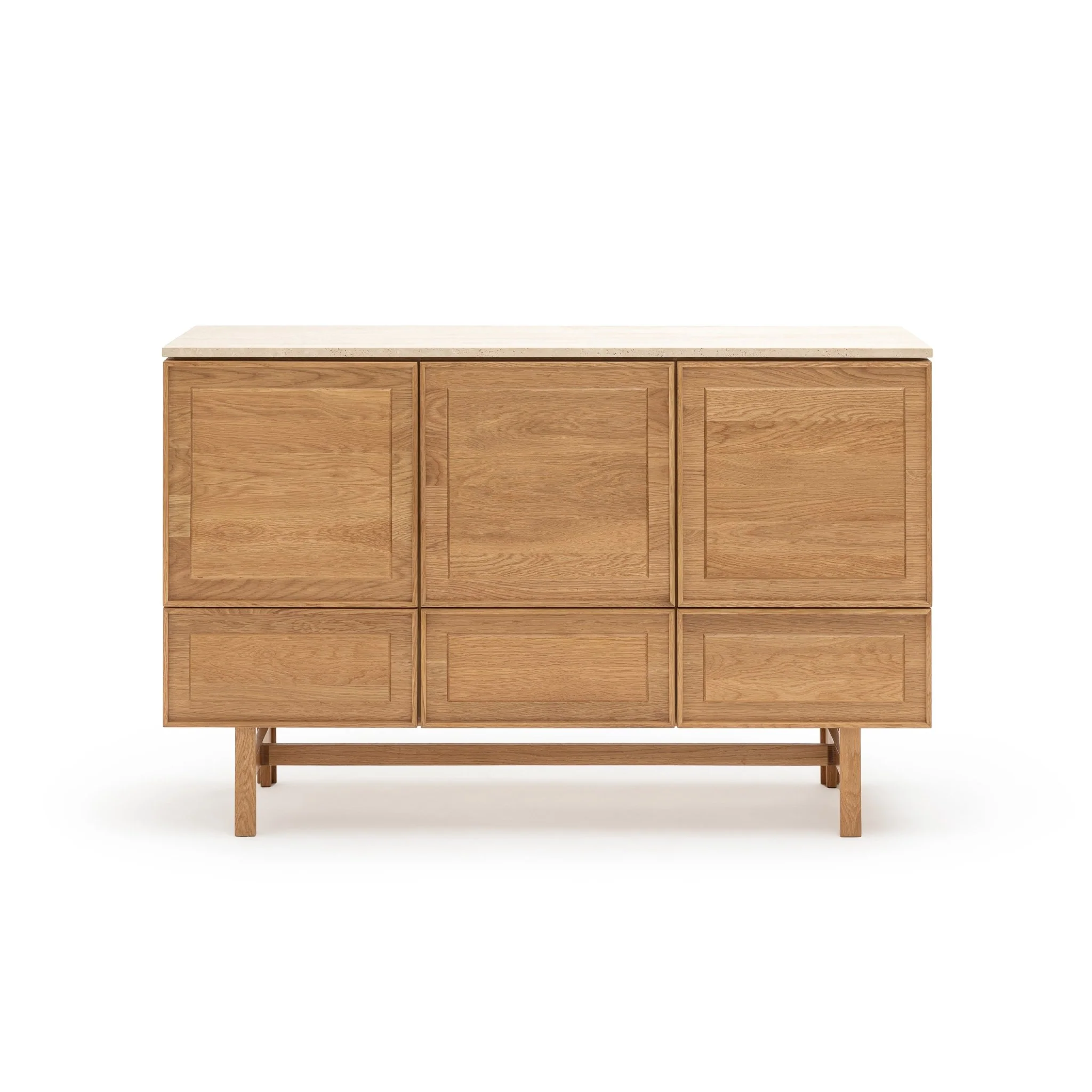 Yorke Highboard - Light Oak & Travertine - Image 46