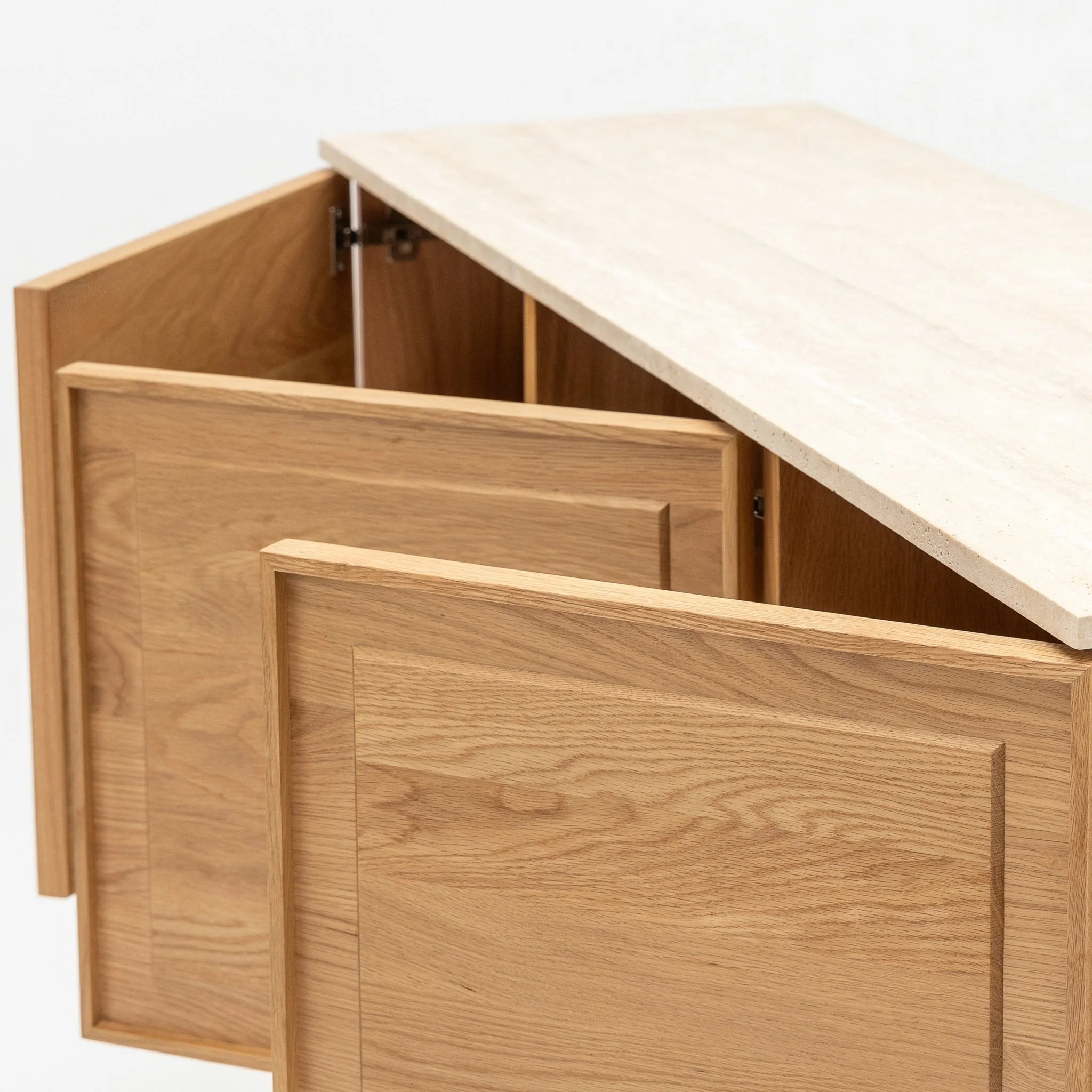Yorke Highboard - Light Oak & Travertine - Image 53