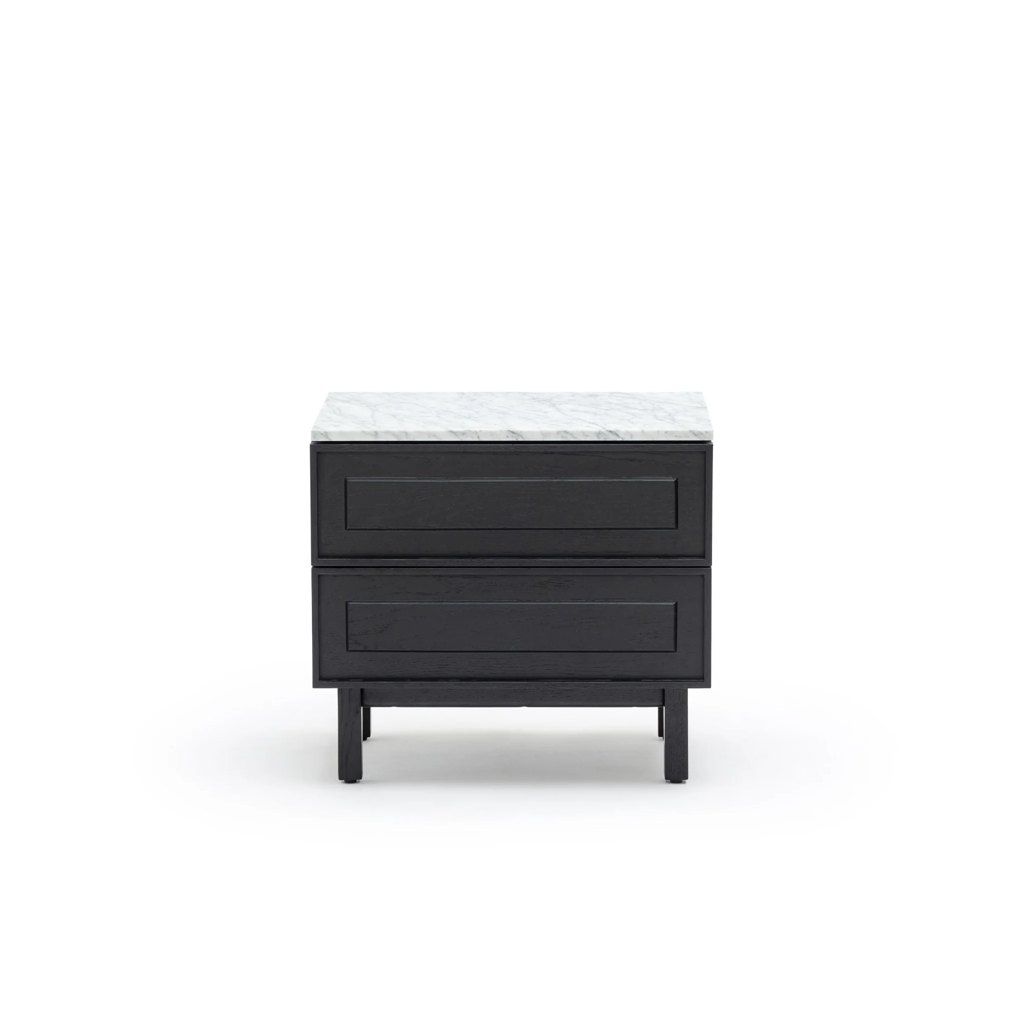 Yorke Nightstand - Black Oak & Bianca Carrara