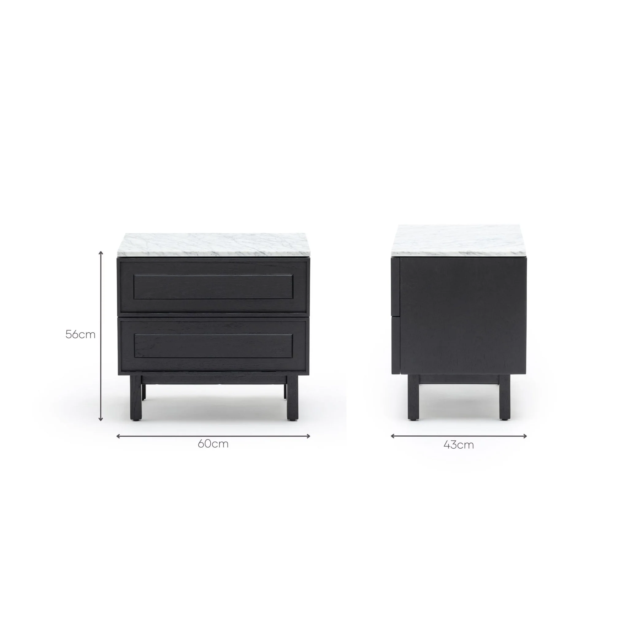Yorke Nightstand - Black Oak & Bianca Carrara - Image 19