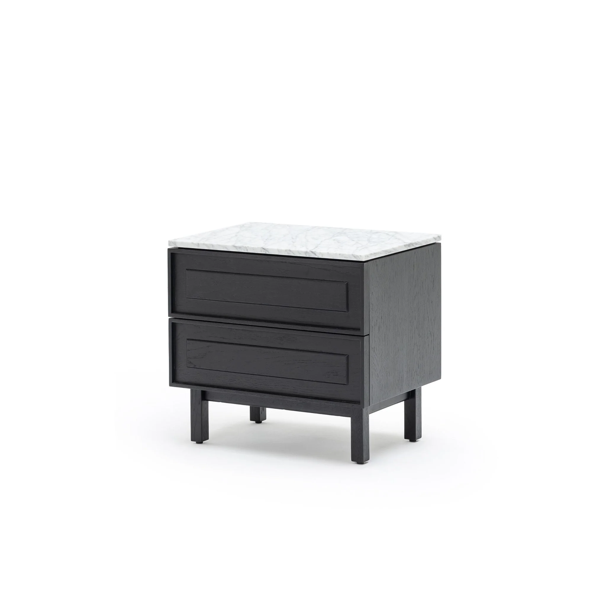 Yorke Nightstand - Black Oak & Bianca Carrara - Image 2