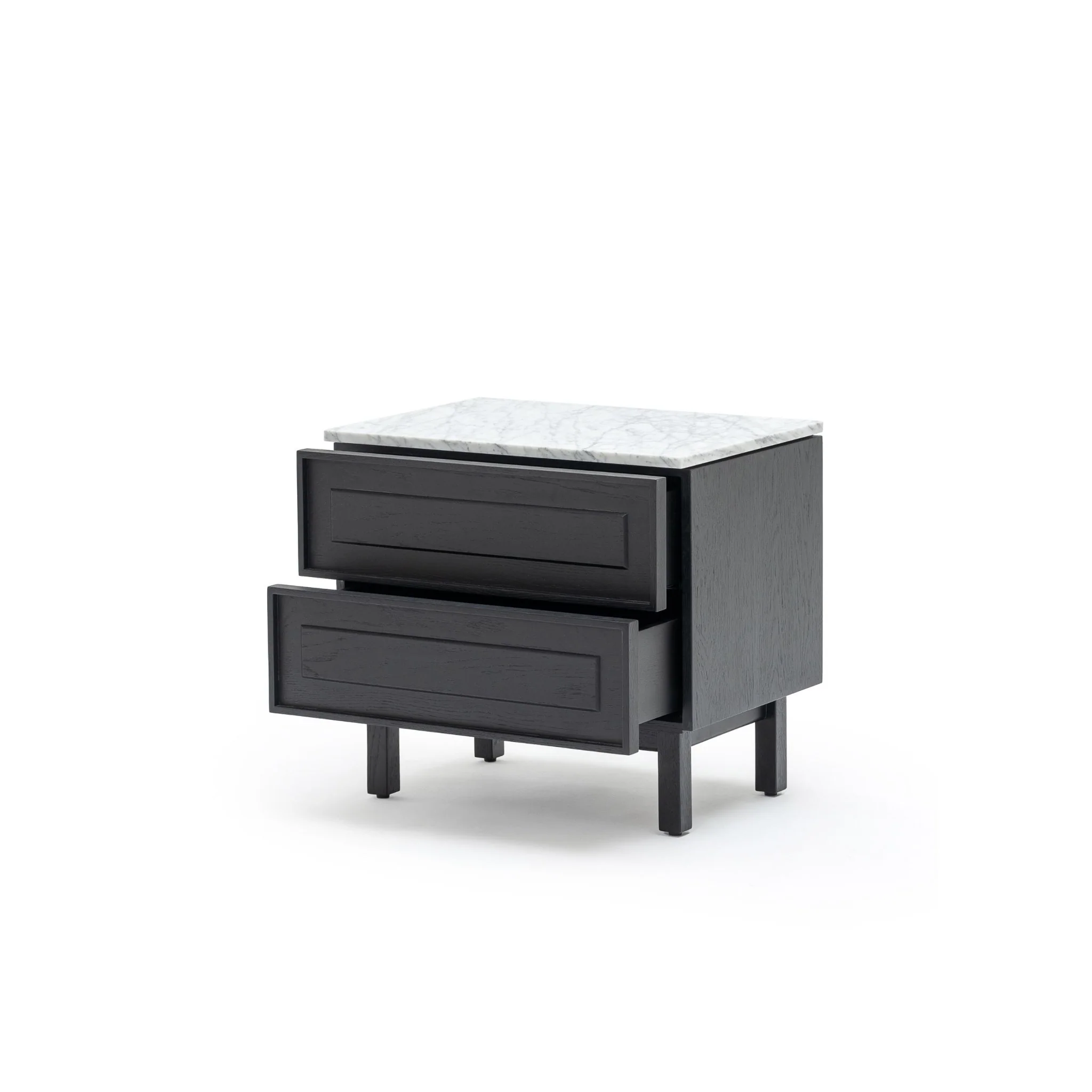 Yorke Nightstand - Black Oak & Bianca Carrara - Image 3