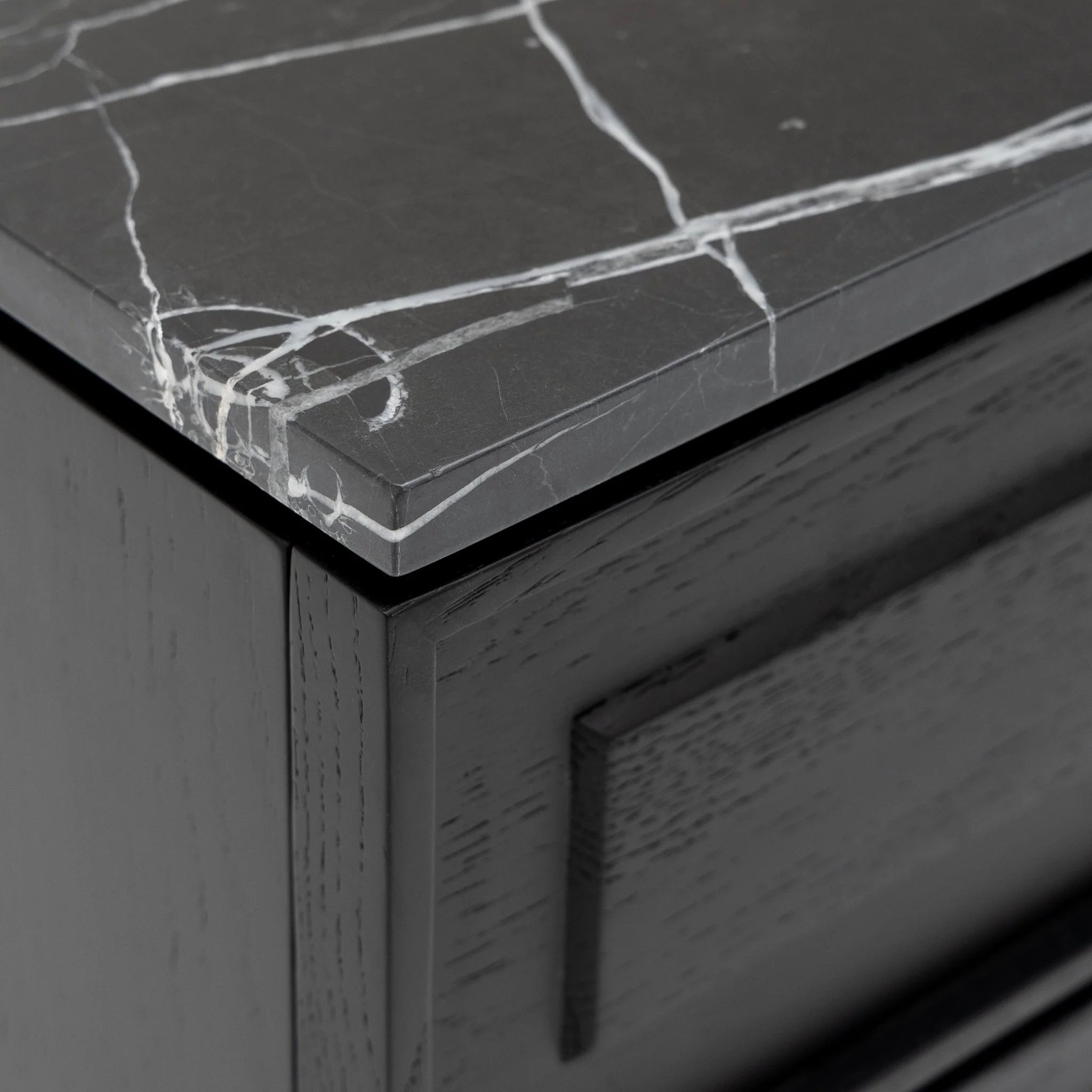 Yorke Nightstand - Black Oak & Nero Marquina - Image 12