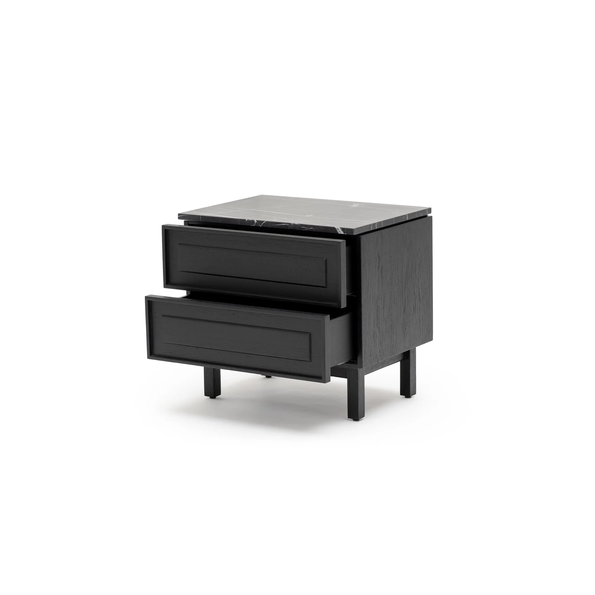 Yorke Nightstand - Black Oak & Nero Marquina - Image 3