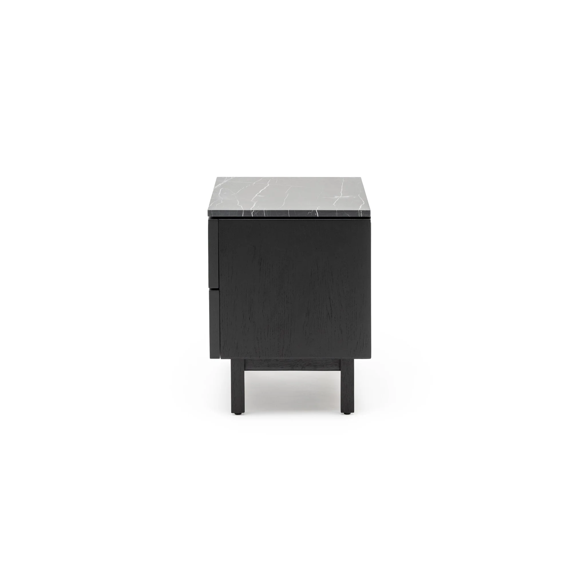 Yorke Nightstand - Black Oak & Nero Marquina - Image 4
