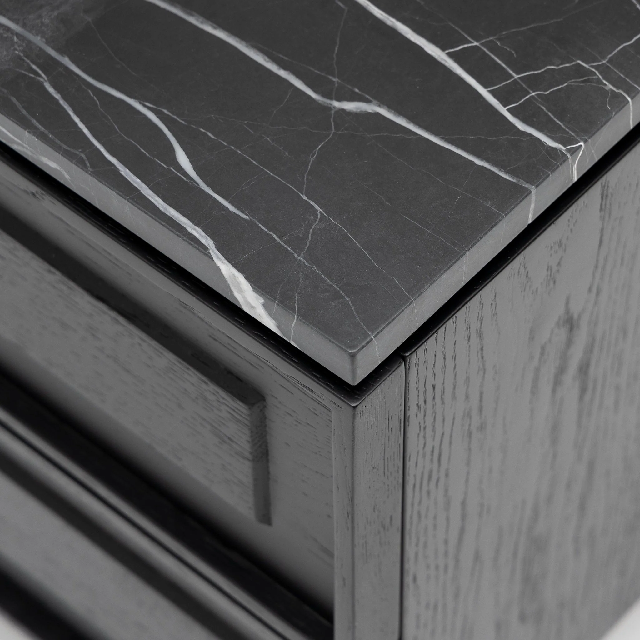 Yorke Nightstand - Black Oak & Nero Marquina - Image 8