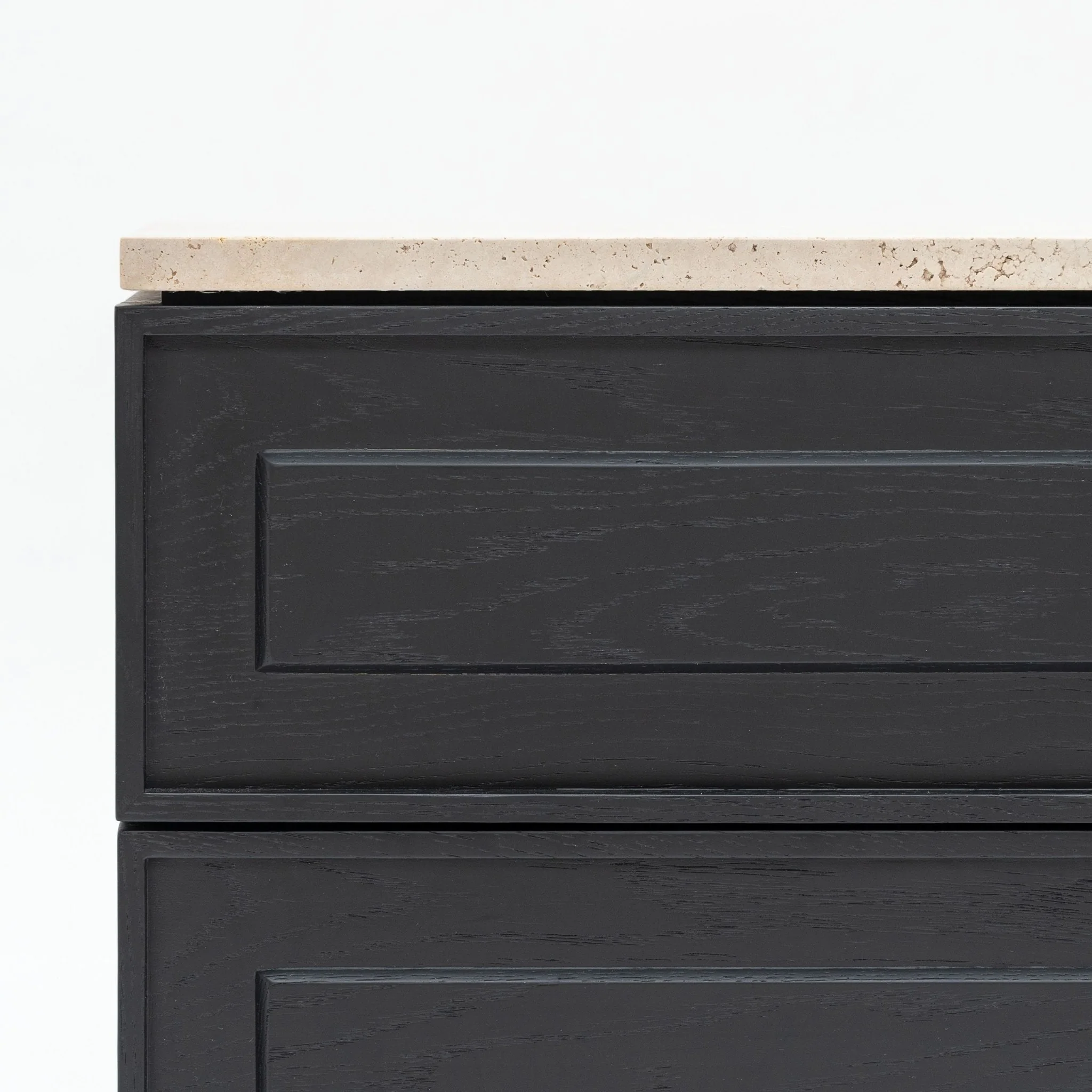 Yorke Nightstand - Black Oak & Travertine - Image 14