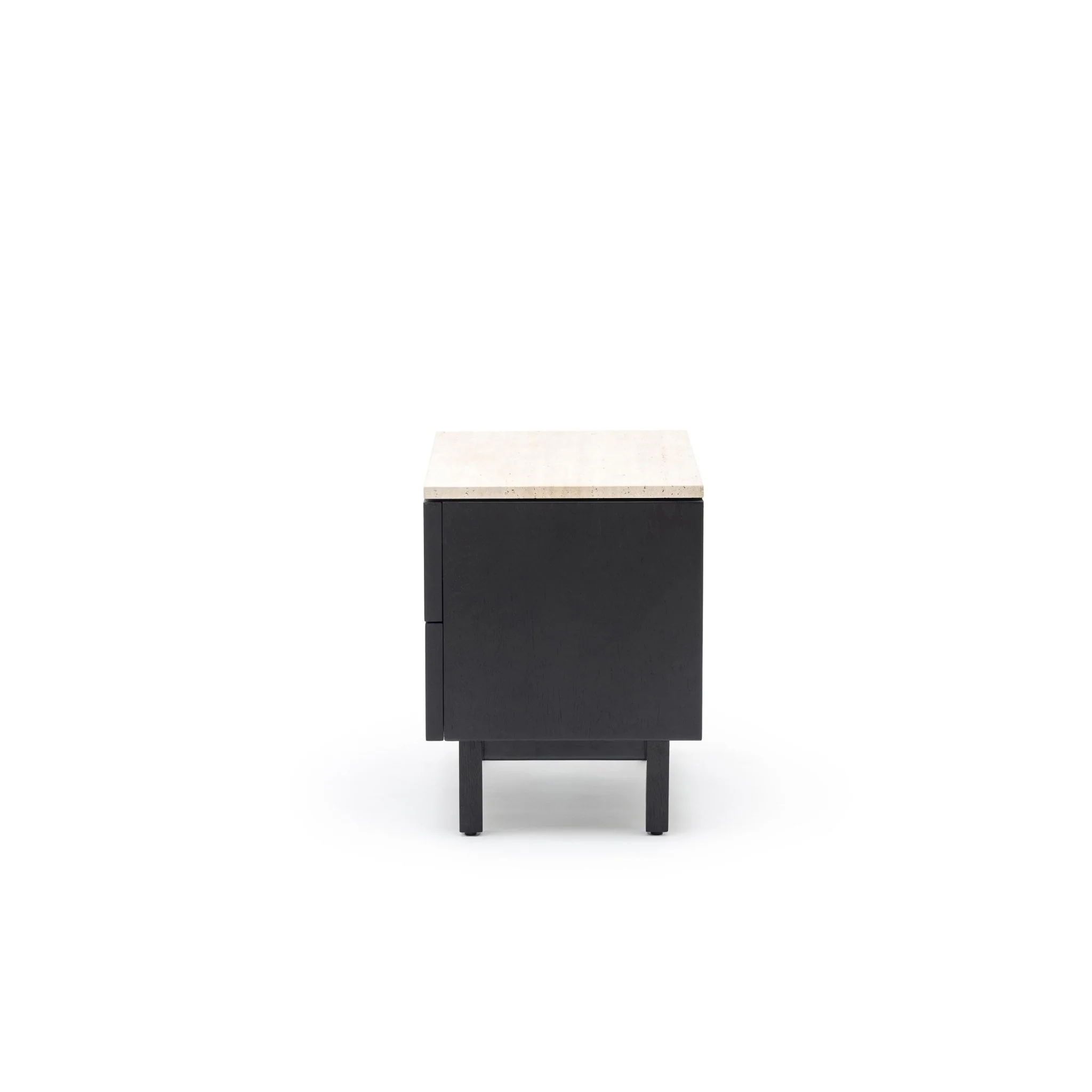 Yorke Nightstand - Black Oak & Travertine - Image 4