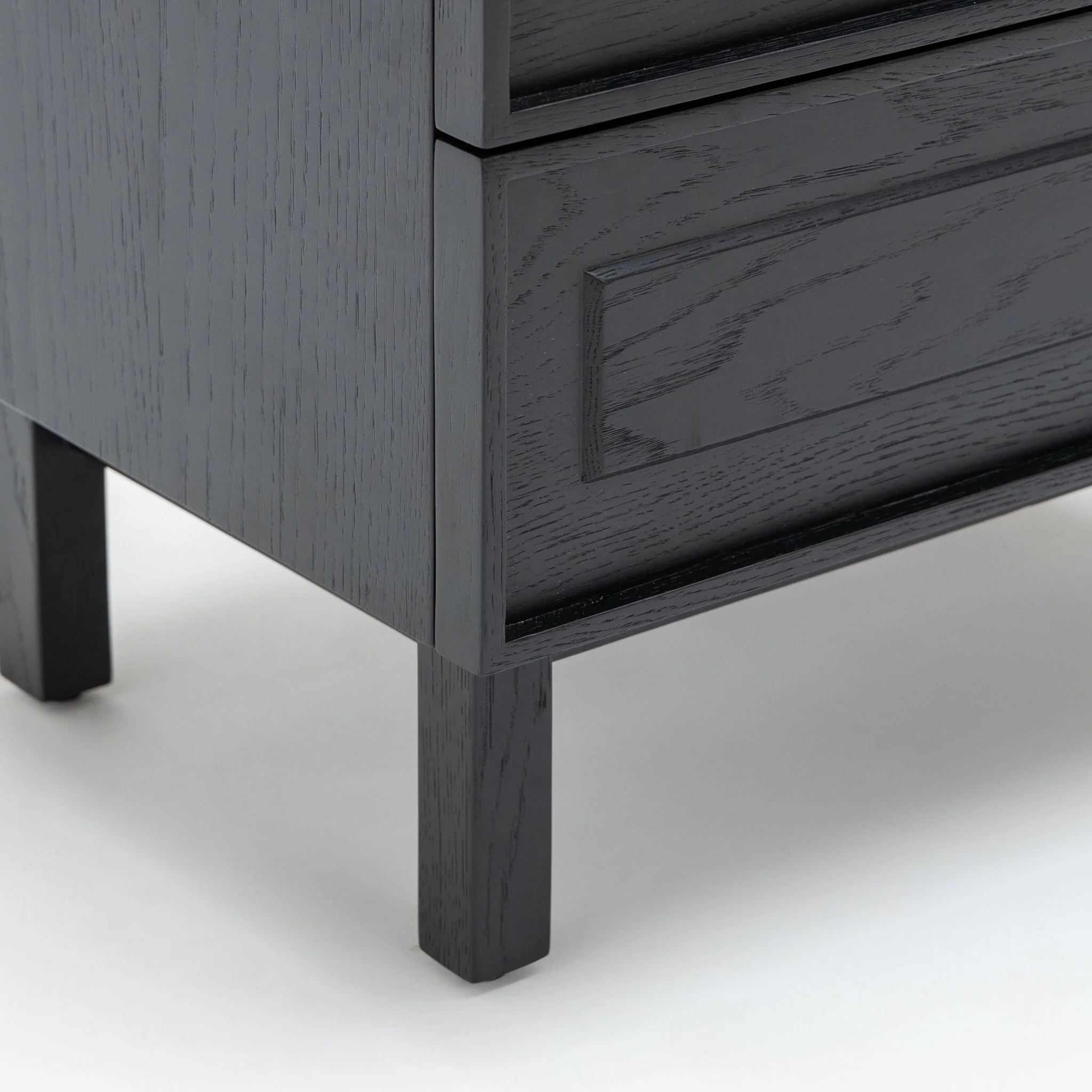 Yorke Nightstand - Black Oak & Travertine - Image 9