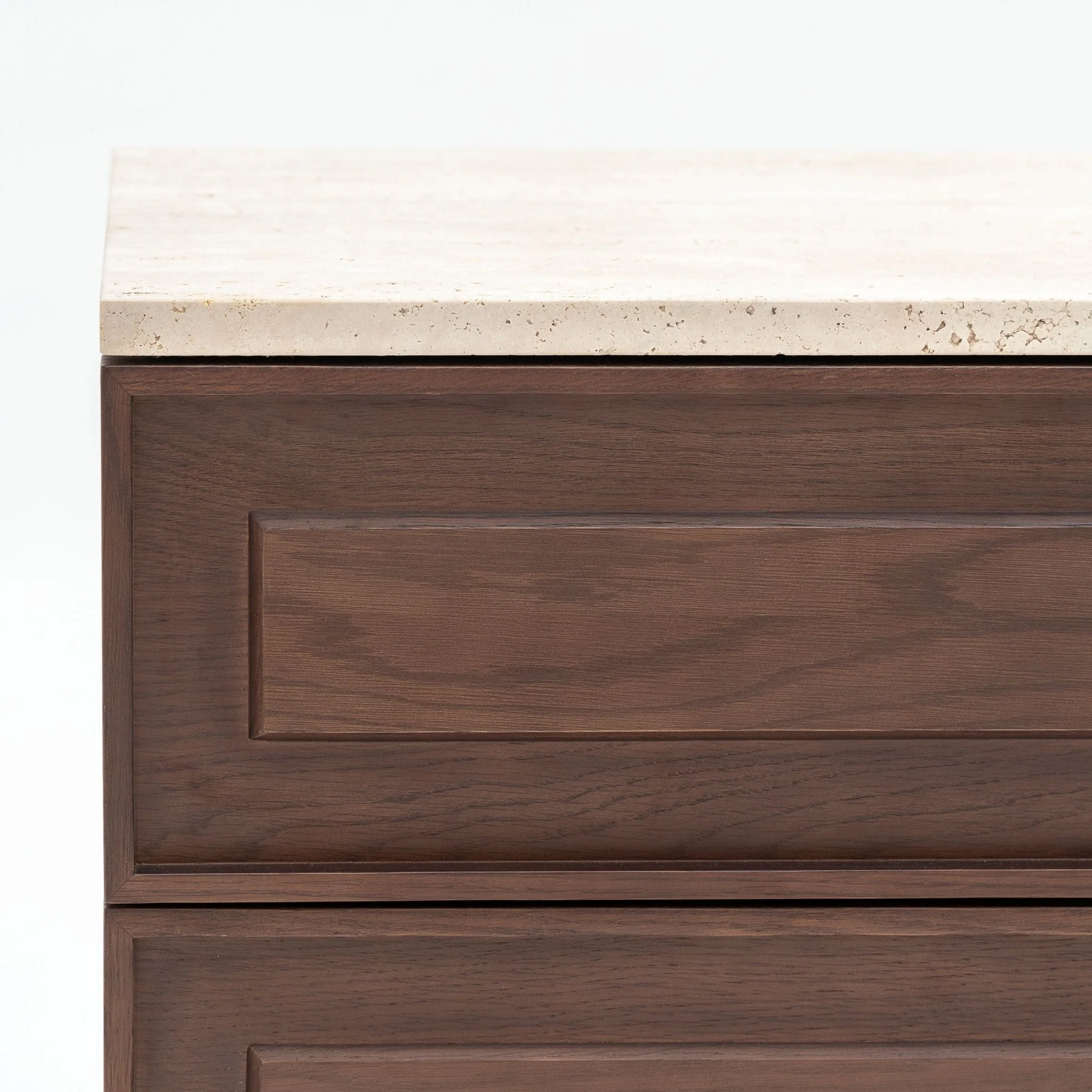 Yorke Nightstand - Espresso Oak & Travertine - Image 12